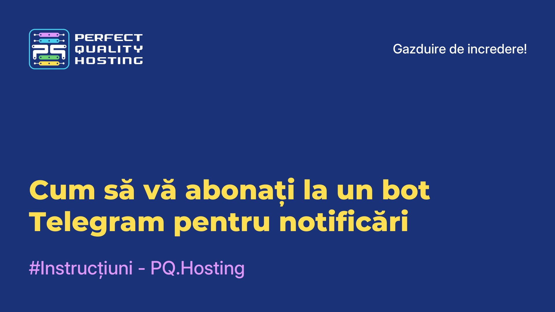 Cum să vă abonați la un bot Telegram pentru notificări