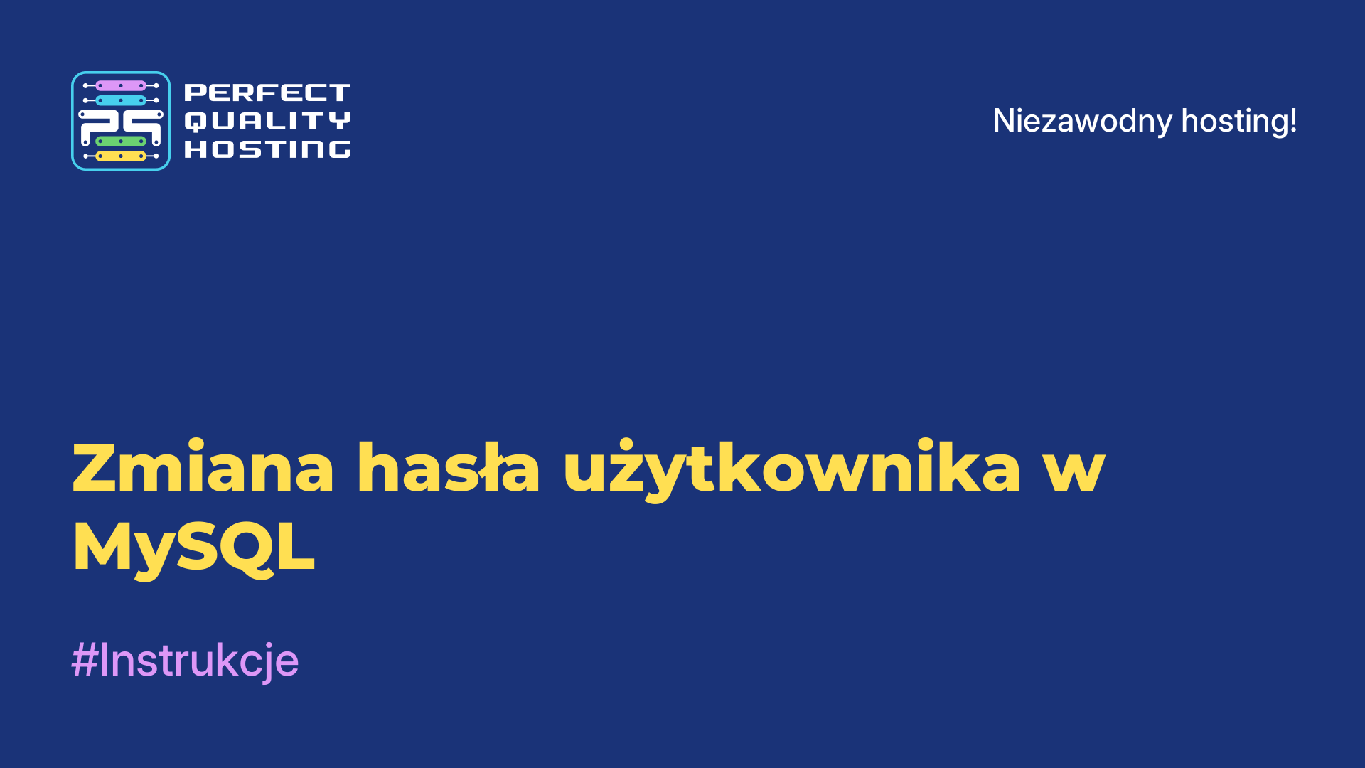 Zmiana hasła użytkownika w MySQL