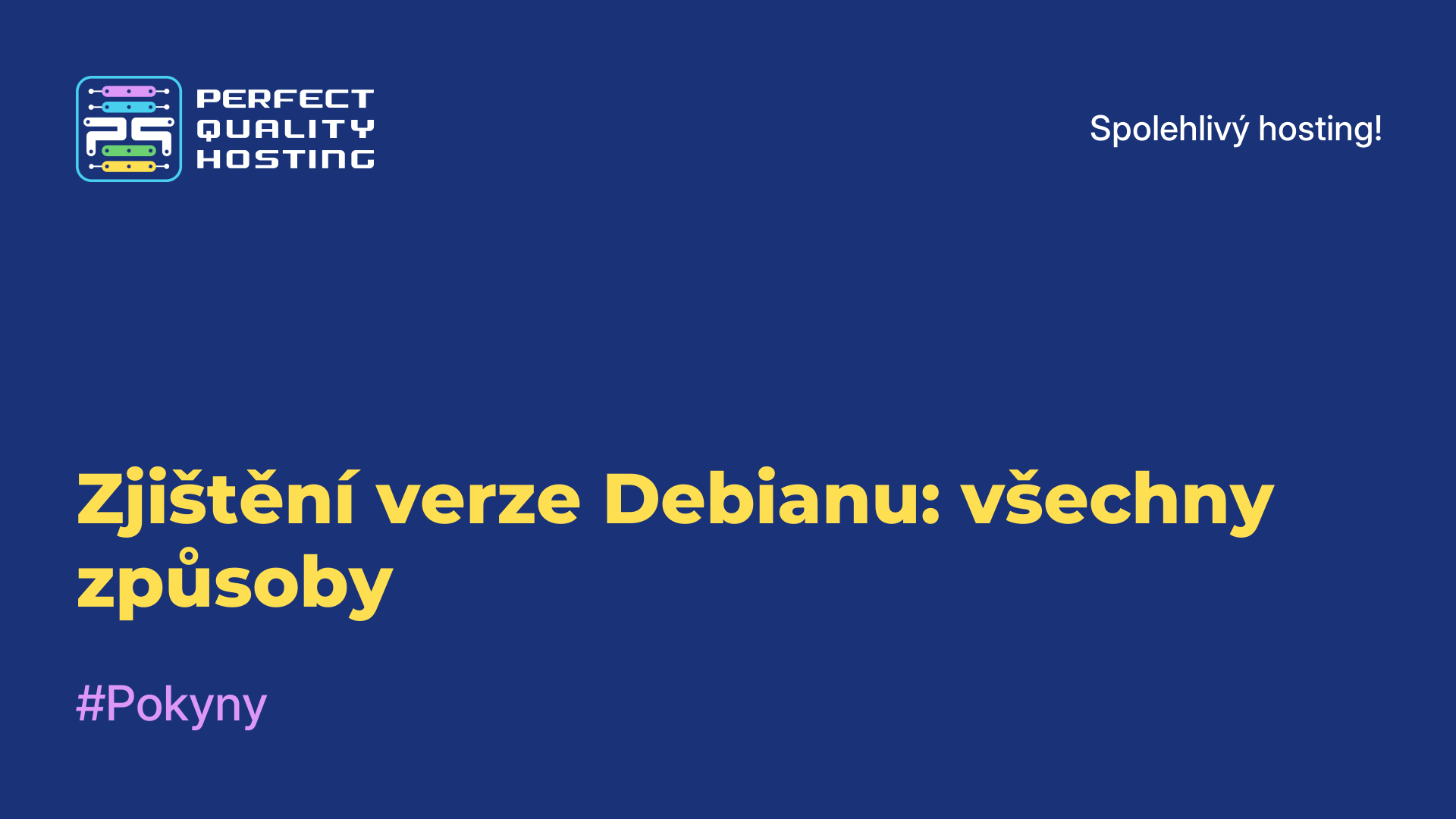 Zjištění verze Debianu: všechny způsoby