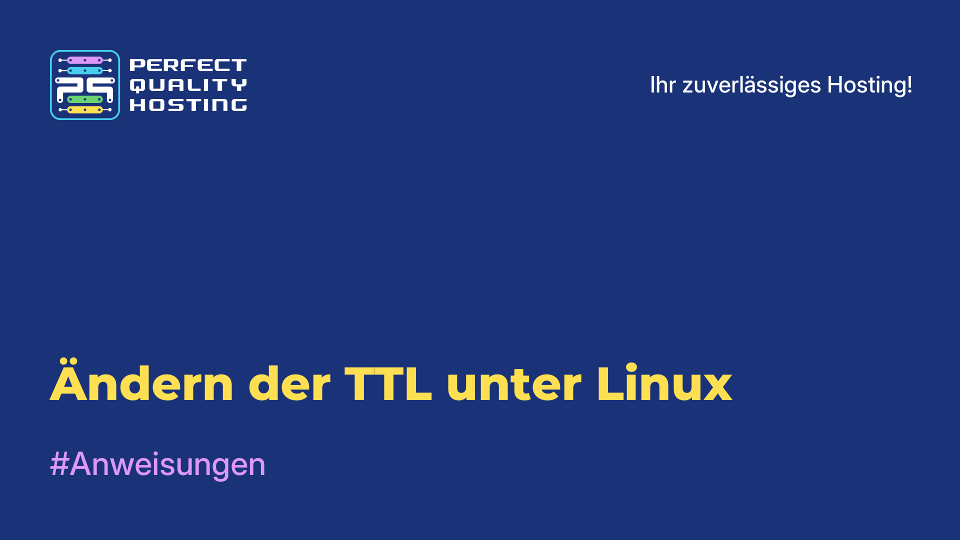 Ändern der TTL unter Linux