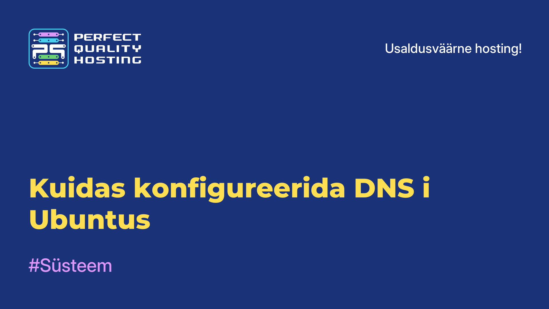 Kuidas konfigureerida DNS-i Ubuntus