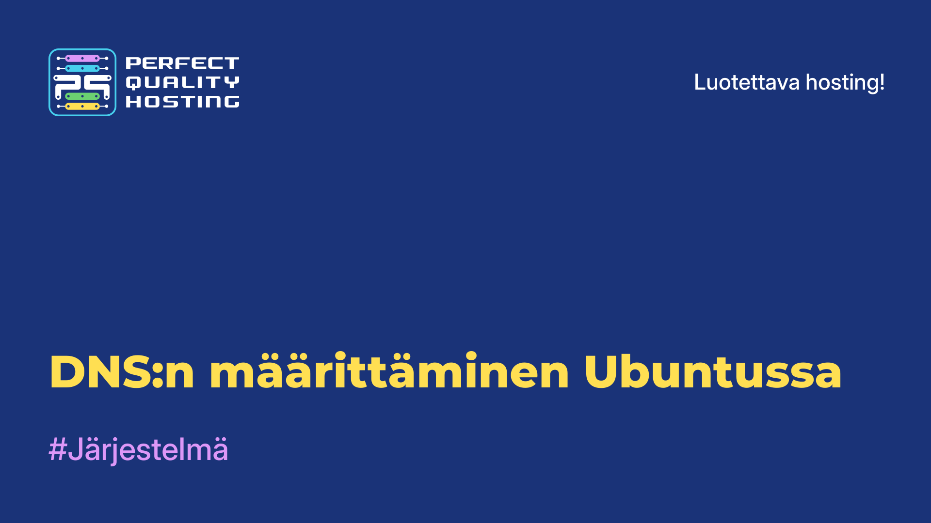 DNS:n määrittäminen Ubuntussa