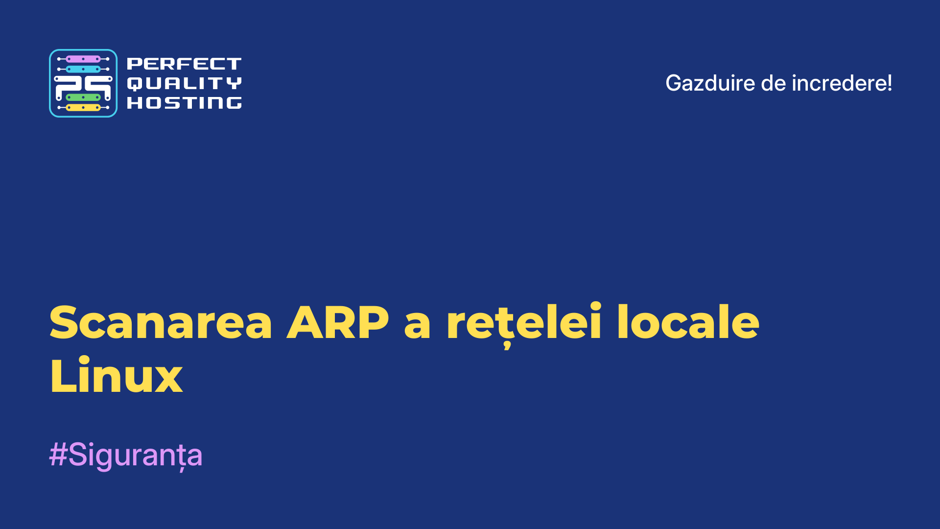 Scanarea ARP a rețelei locale Linux