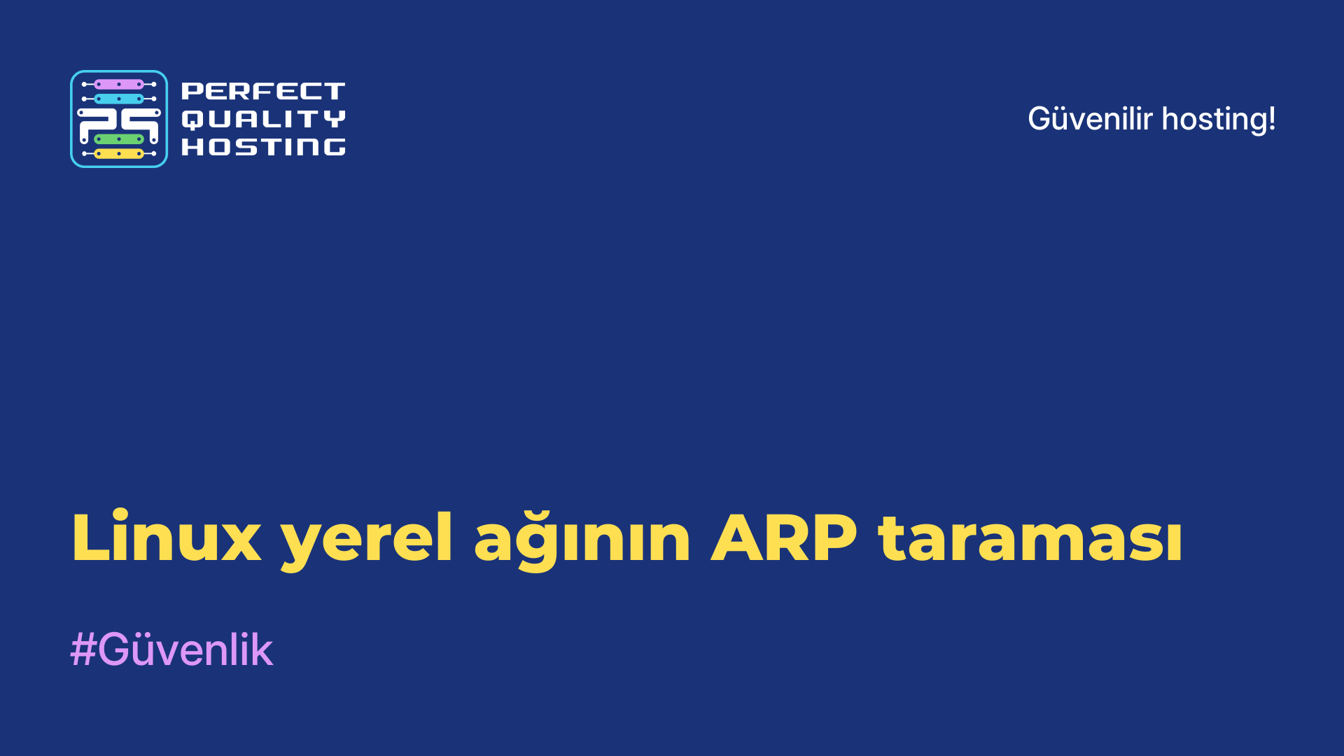 Linux yerel ağının ARP taraması