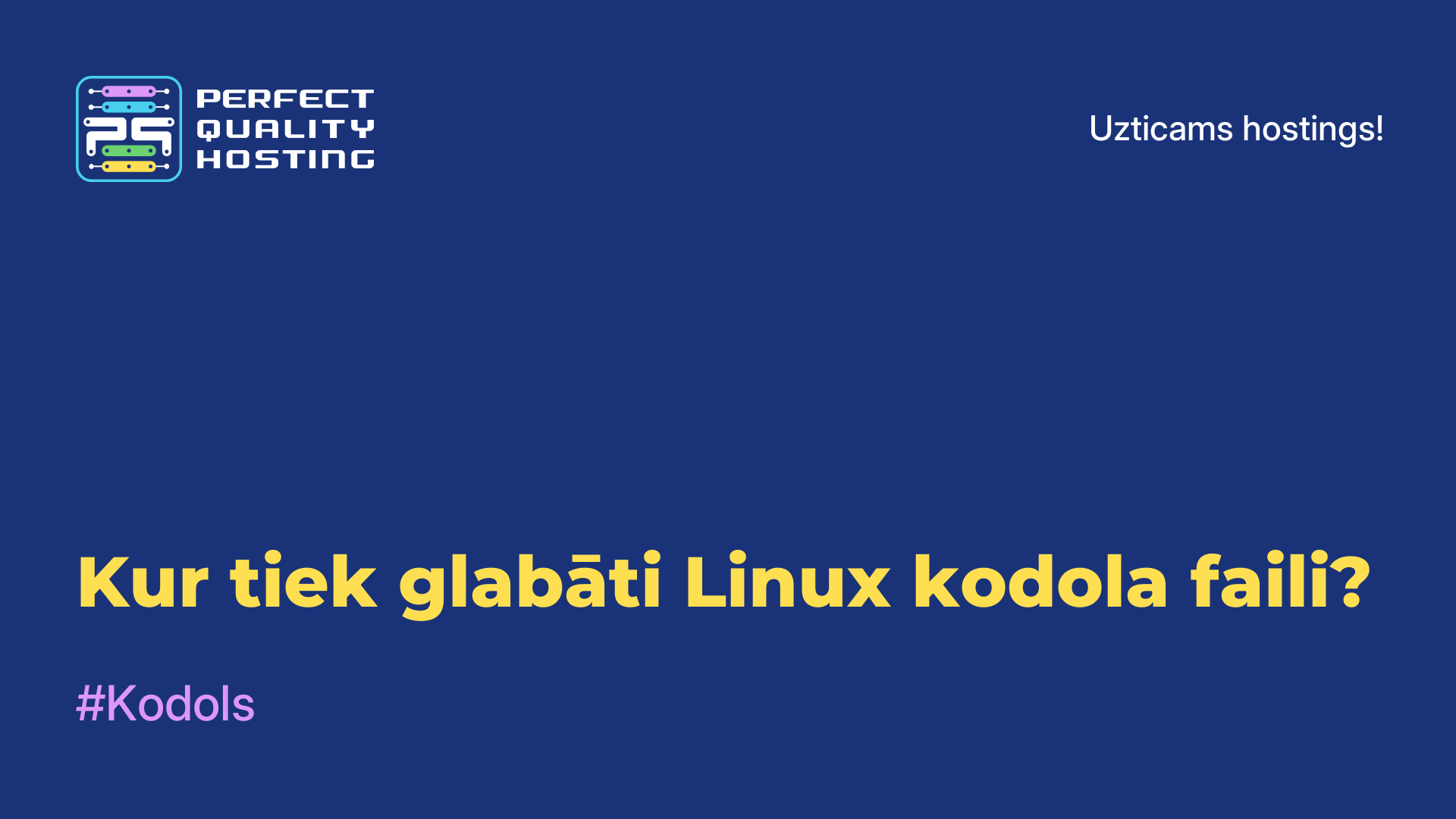 Kur tiek glabāti Linux kodola faili?