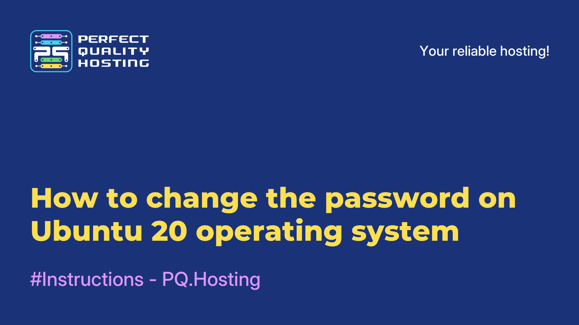 How to change the password on Ubuntu 20 operating system