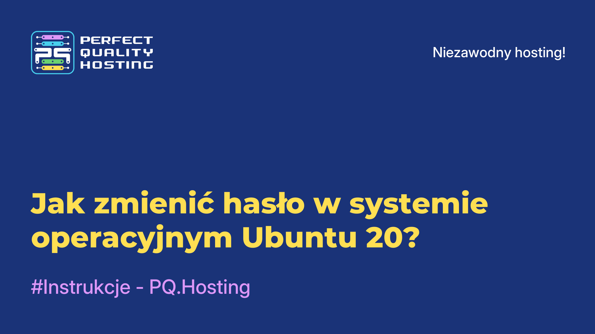 Jak zmienić hasło w systemie operacyjnym Ubuntu 20?