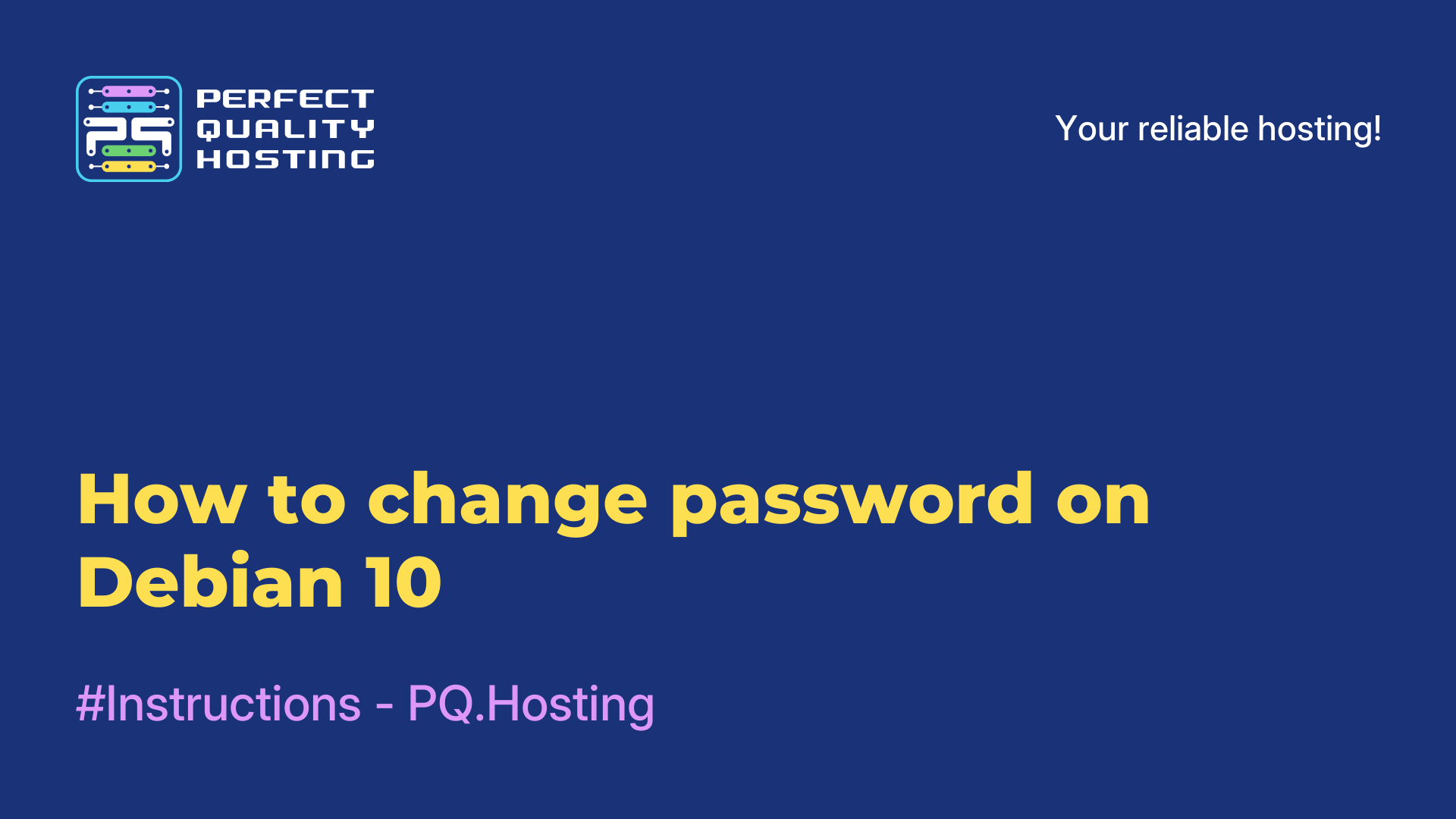 How to change password on Debian 10