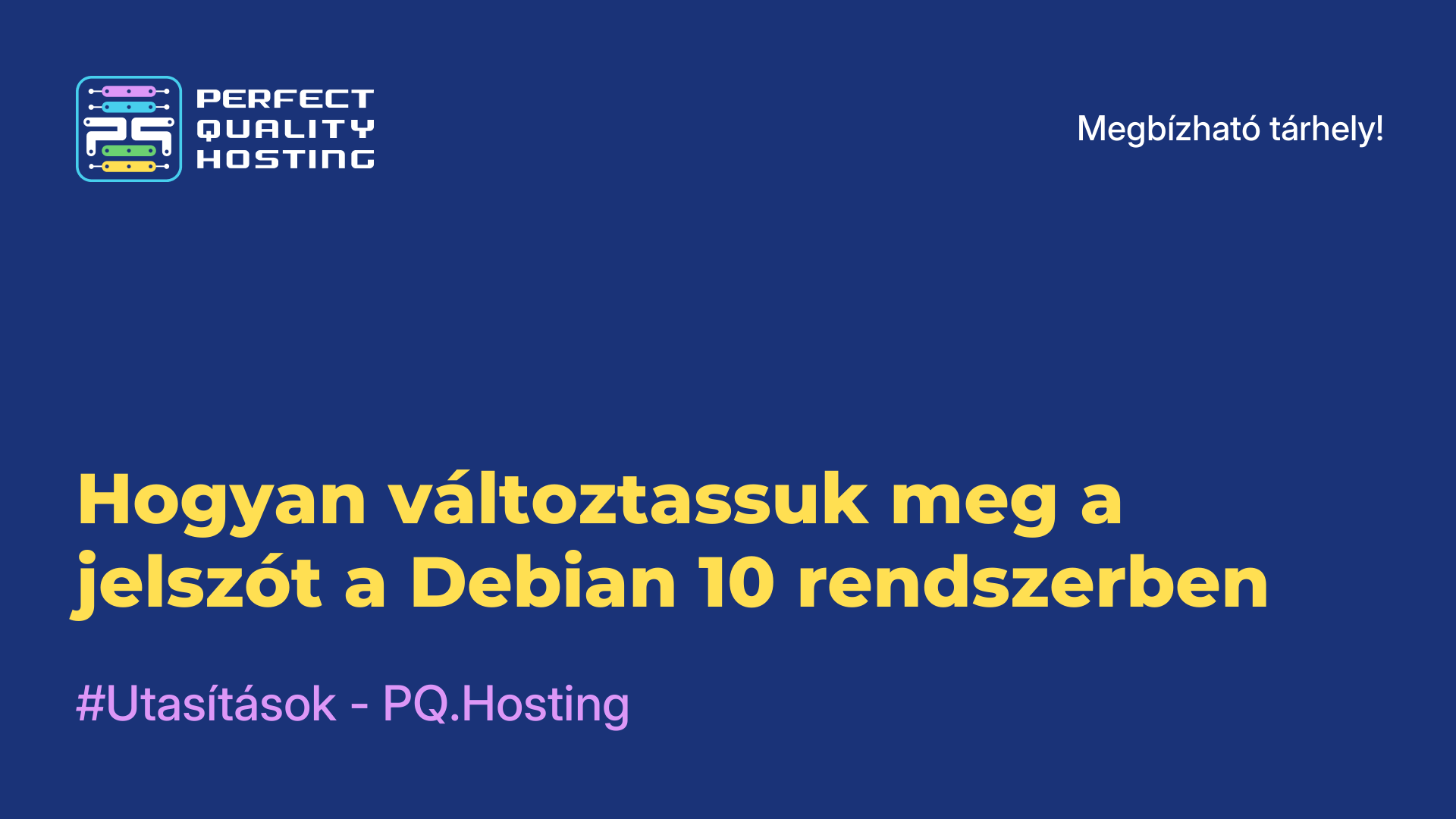 Hogyan változtassuk meg a jelszót a Debian 10 rendszerben