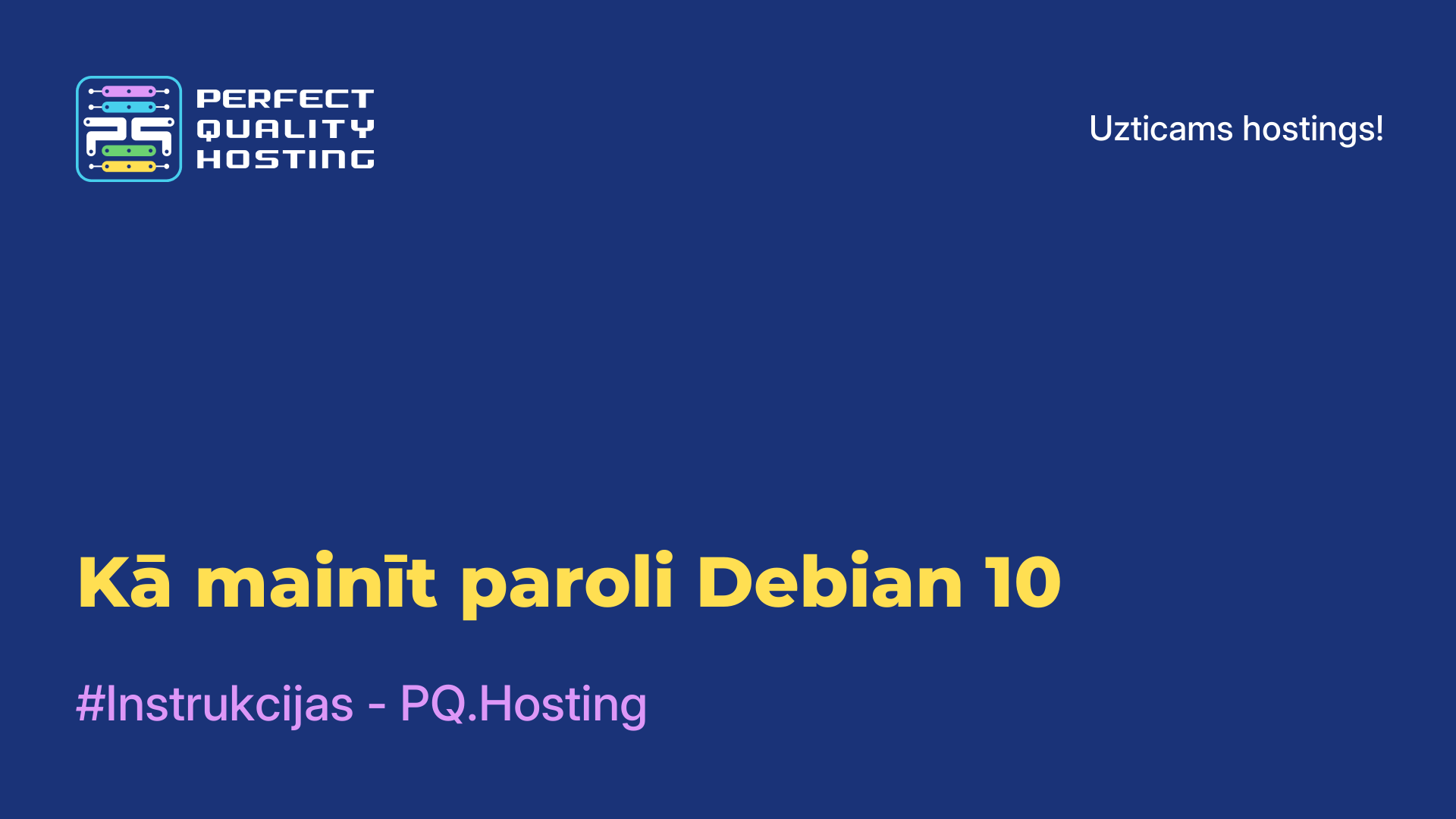 Kā mainīt paroli Debian 10