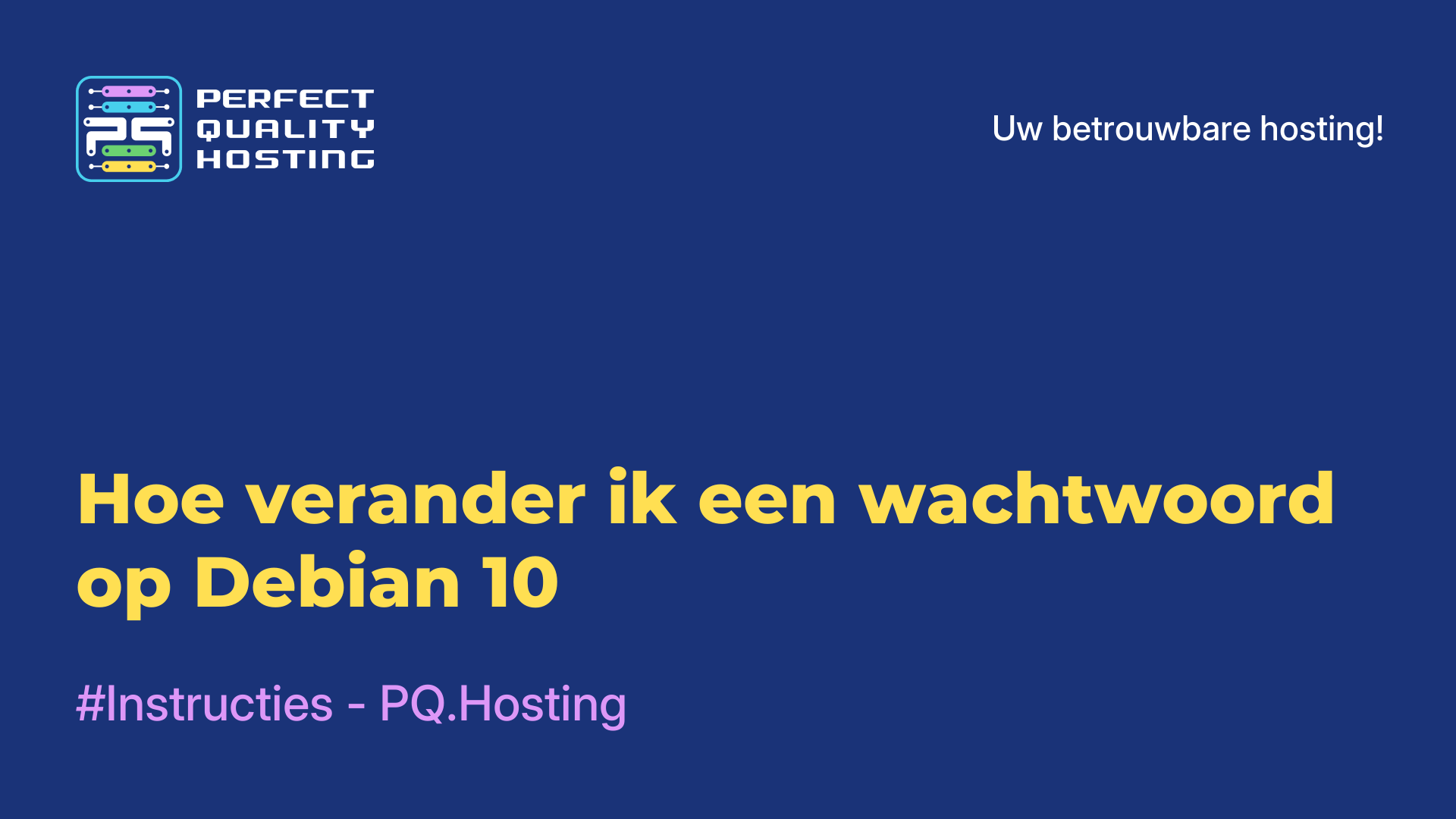 Hoe verander ik een wachtwoord op Debian 10