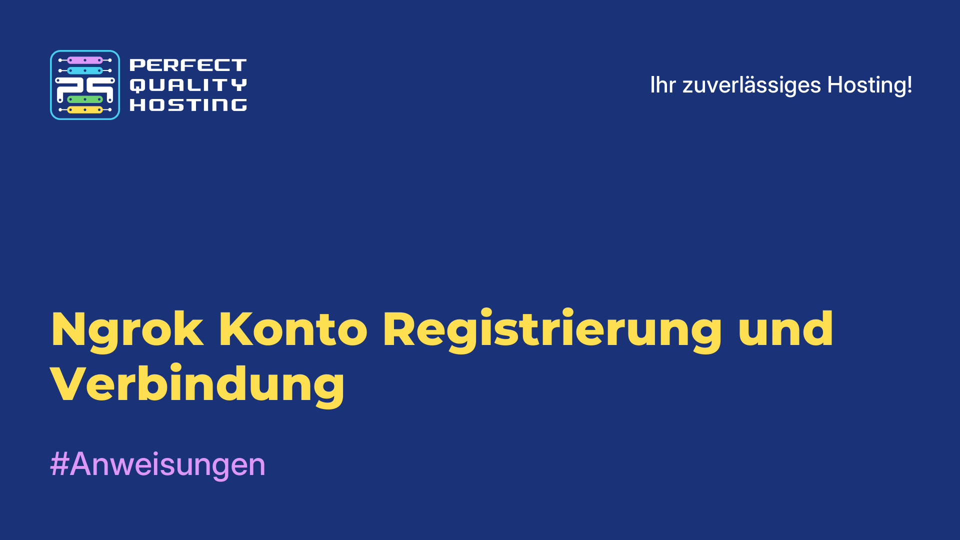 Ngrok-Konto Registrierung und Verbindung