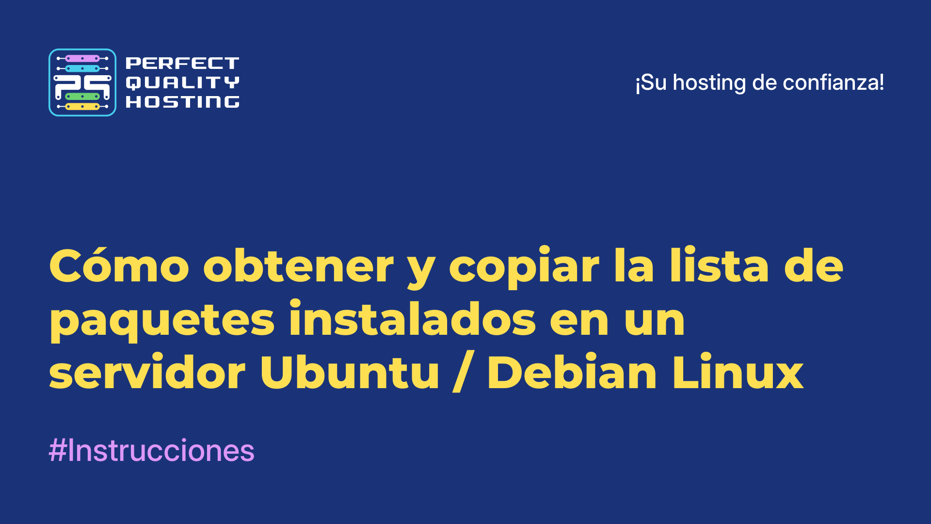 Cómo obtener y copiar la lista de paquetes instalados en un servidor Ubuntu / Debian Linux