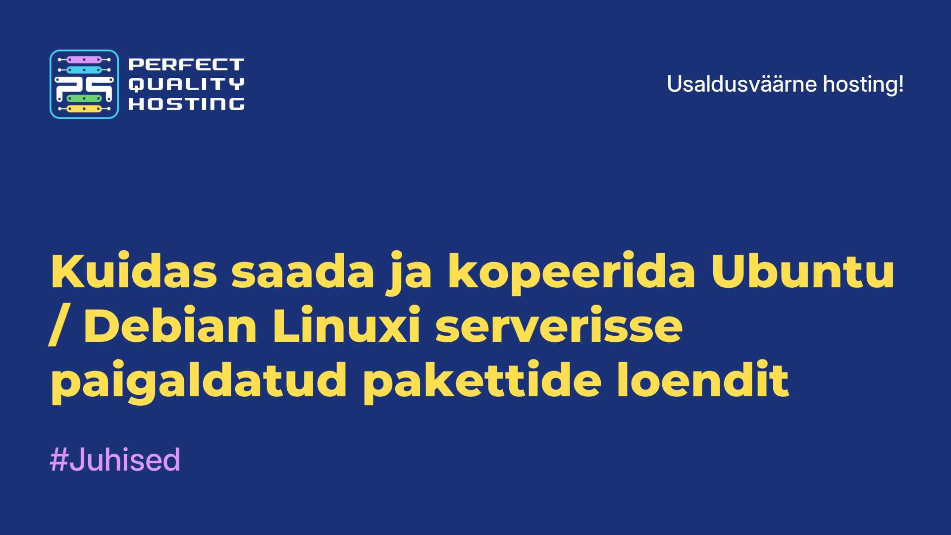 Kuidas saada ja kopeerida Ubuntu / Debian Linuxi serverisse paigaldatud pakettide loendit