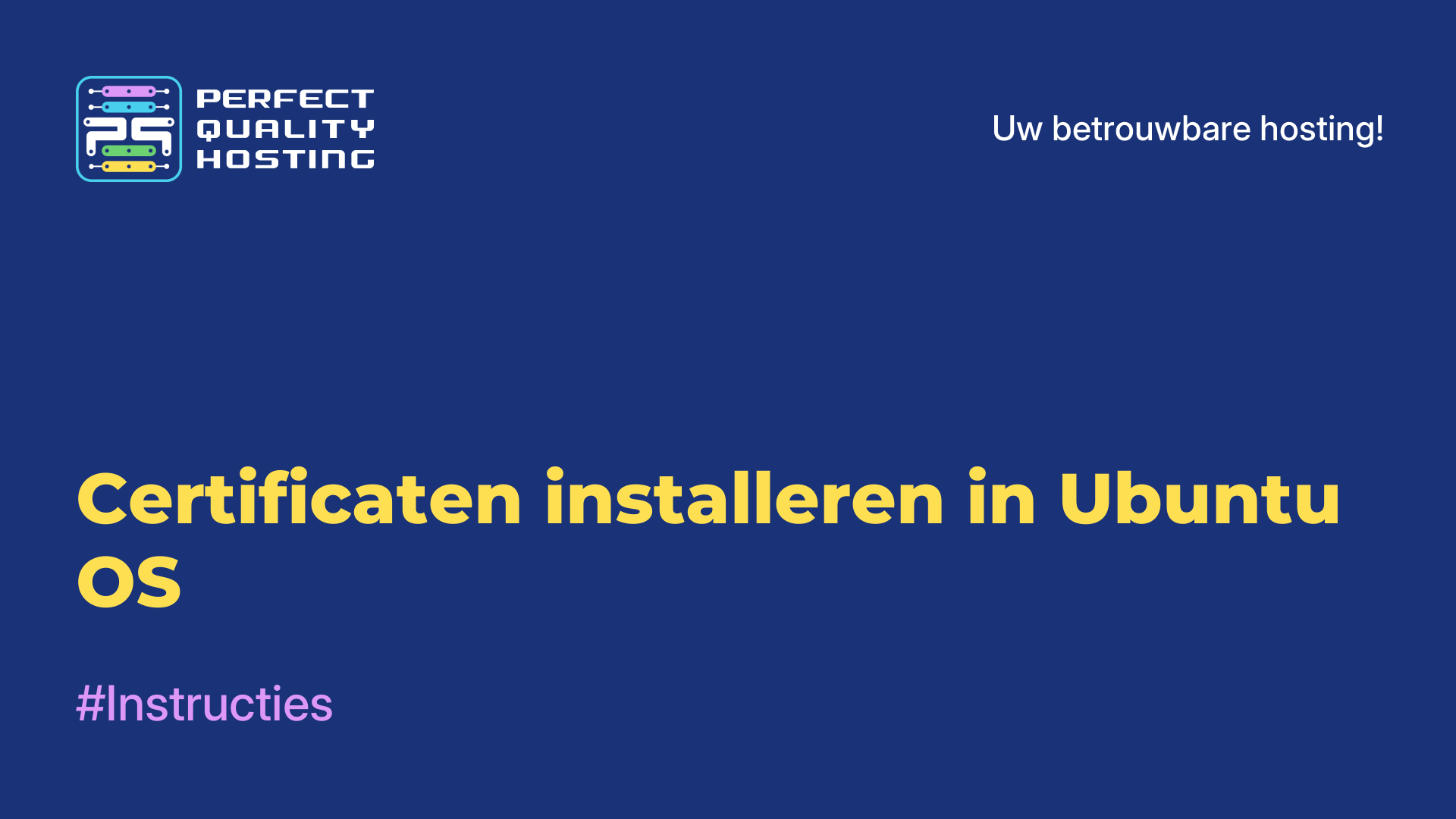 Certificaten installeren in Ubuntu OS