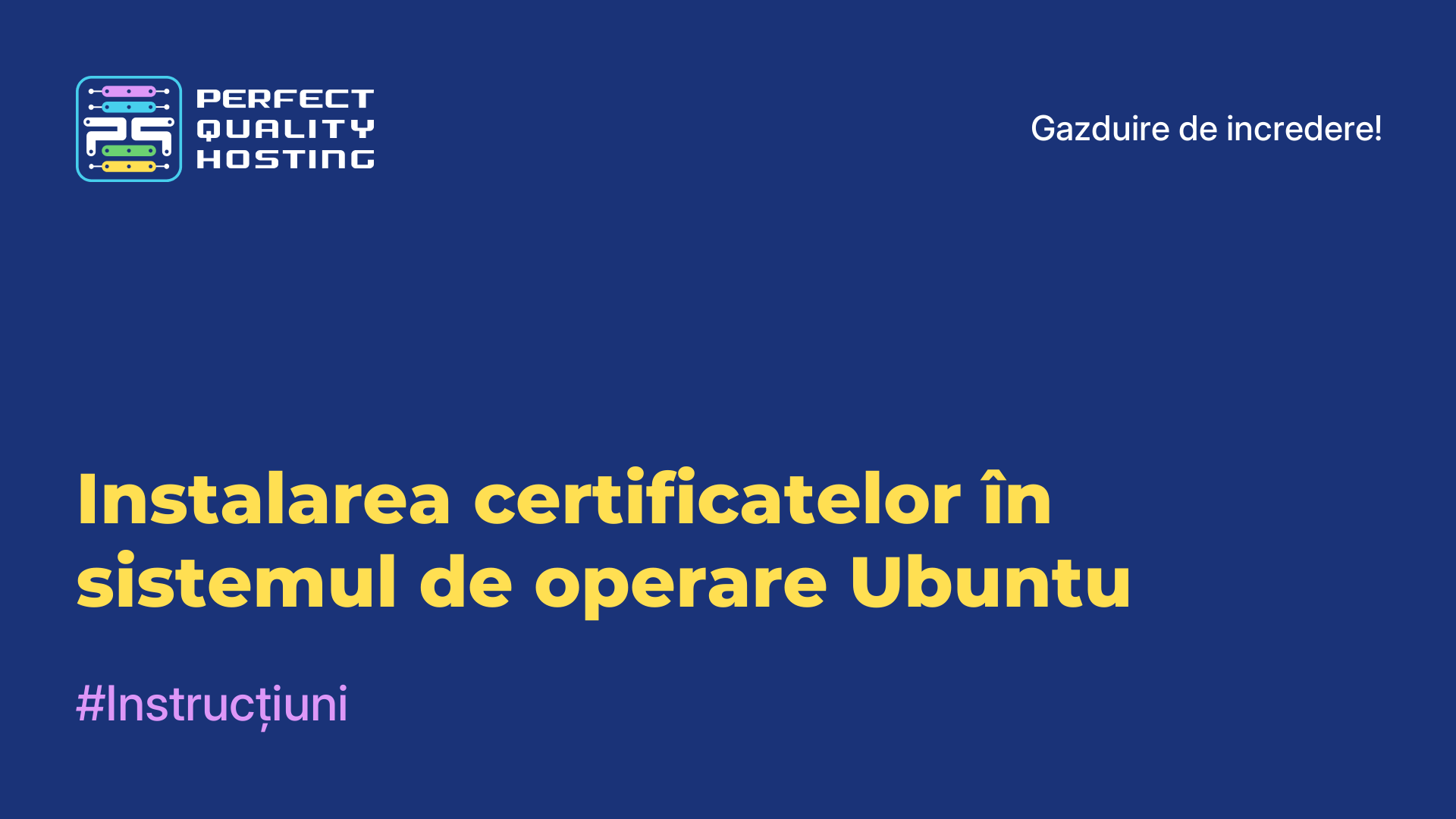 Instalarea certificatelor în sistemul de operare Ubuntu