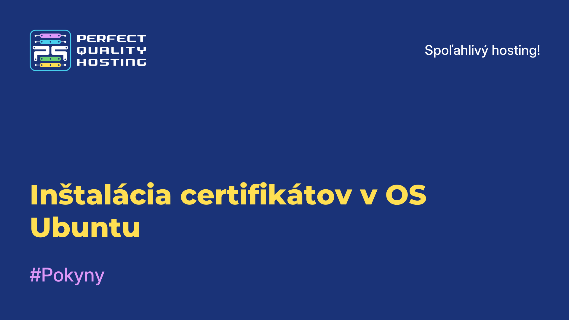 Inštalácia certifikátov v OS Ubuntu