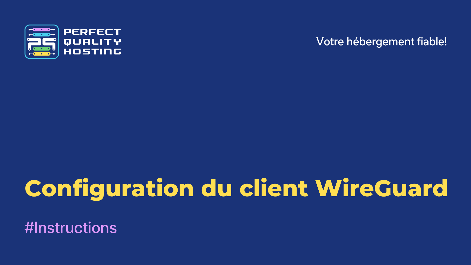 Configuration du client WireGuard