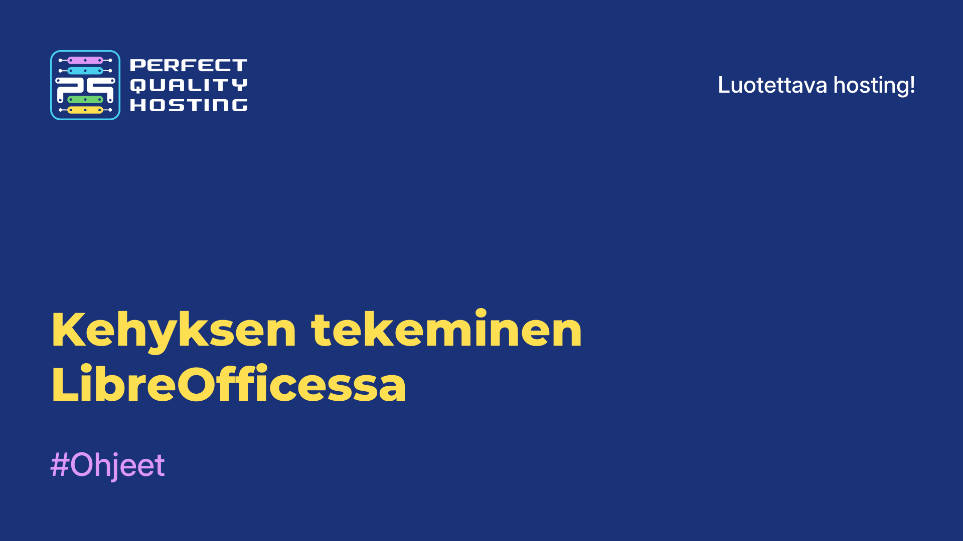 Kehyksen tekeminen LibreOfficessa