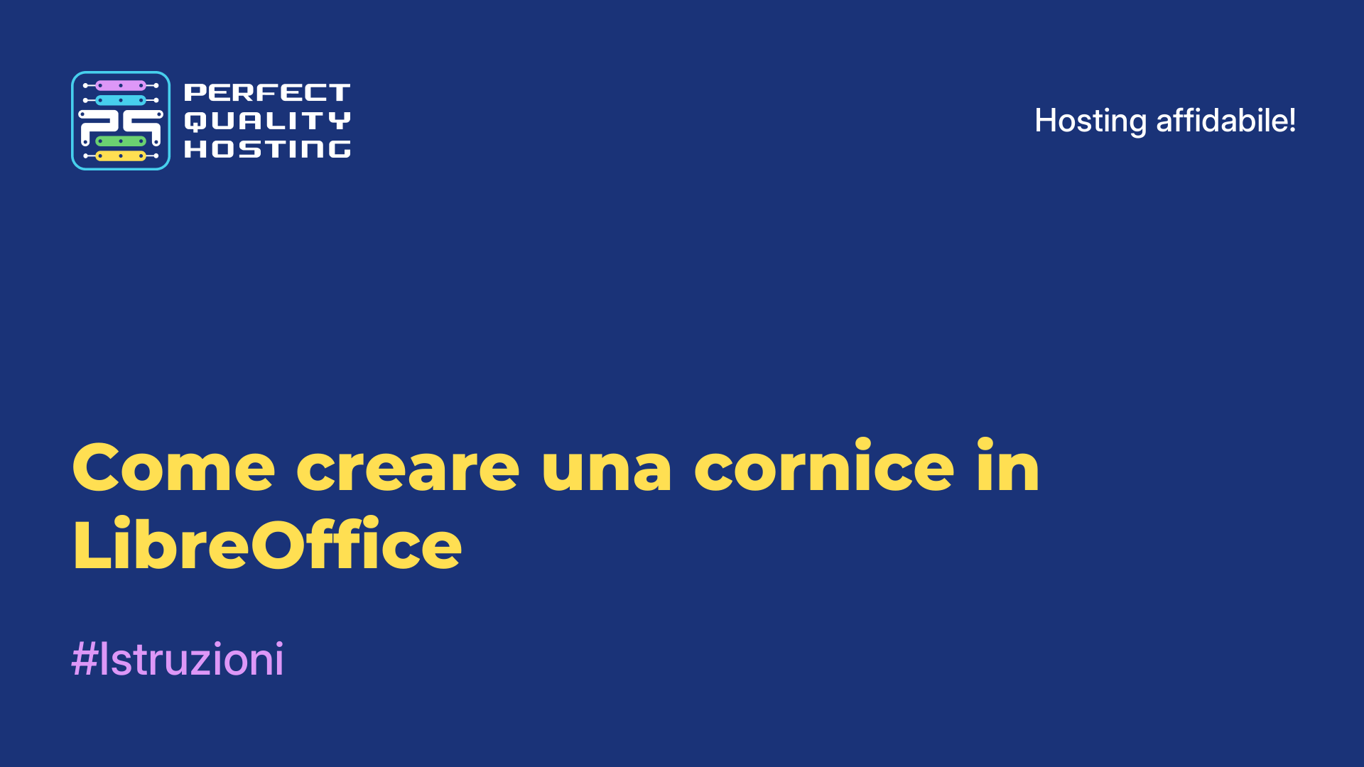 Come creare una cornice in LibreOffice