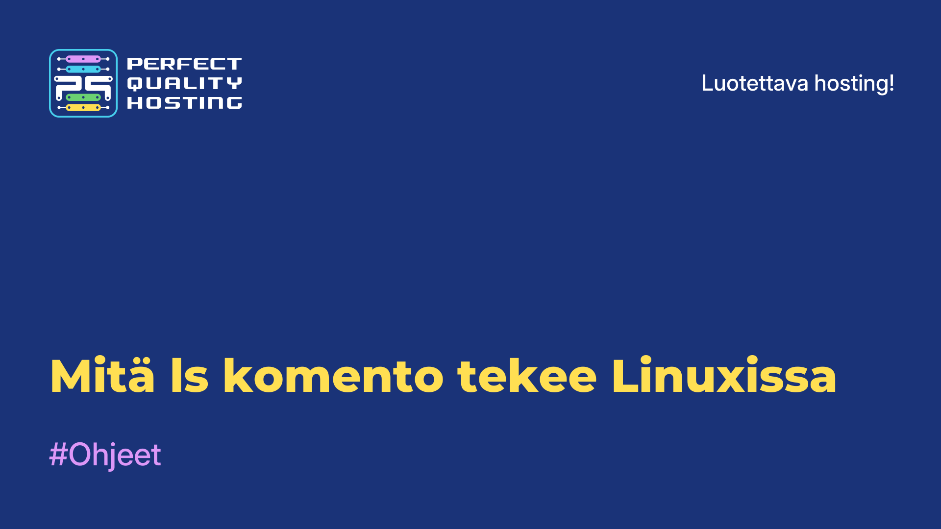 Mitä ls-komento tekee Linuxissa