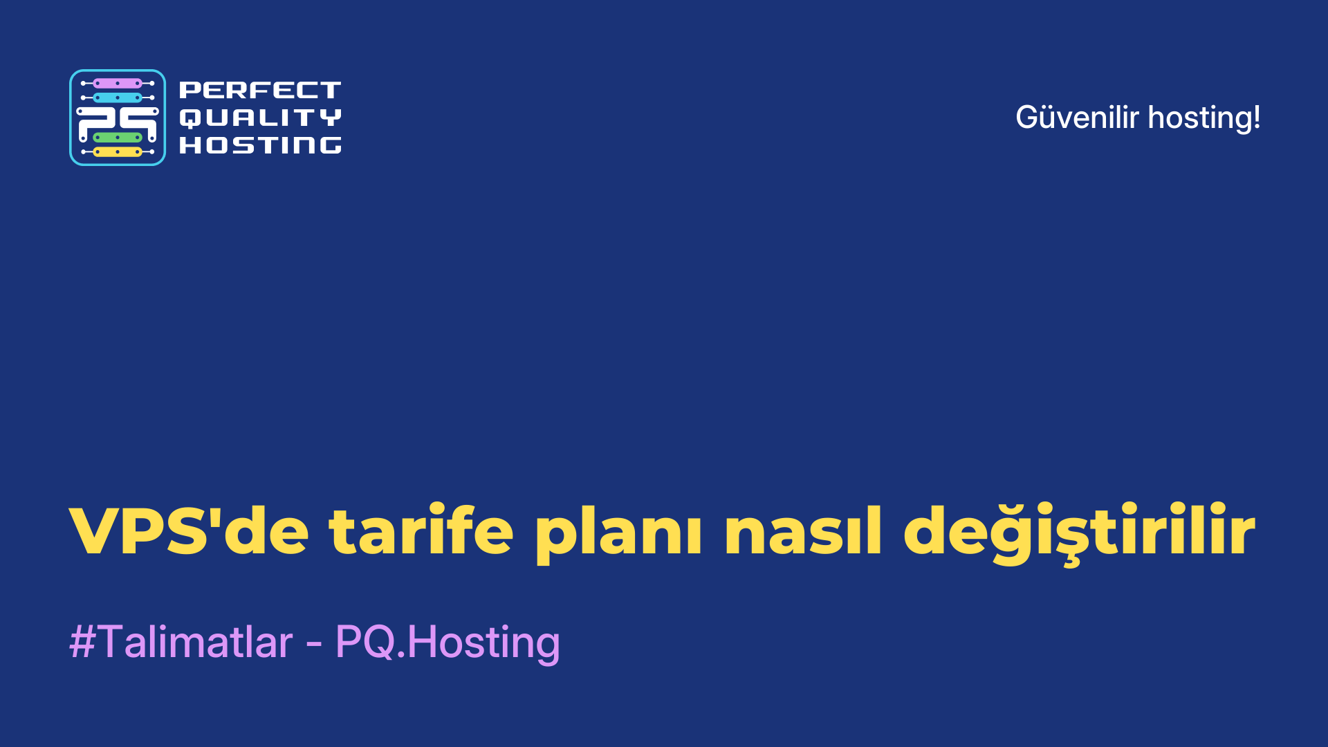 VPS'de tarife planı nasıl değiştirilir