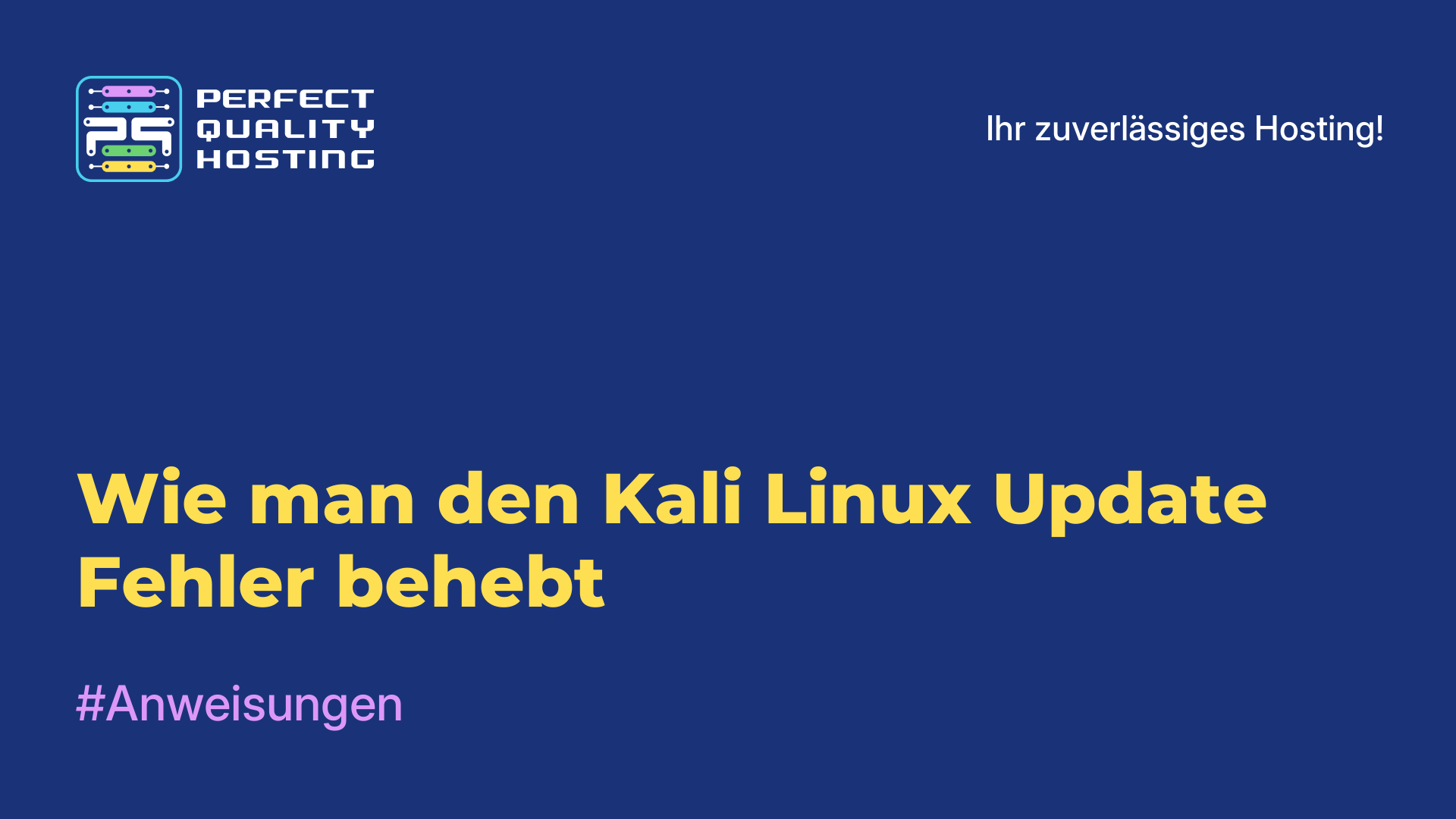 Wie man den Kali Linux Update-Fehler behebt