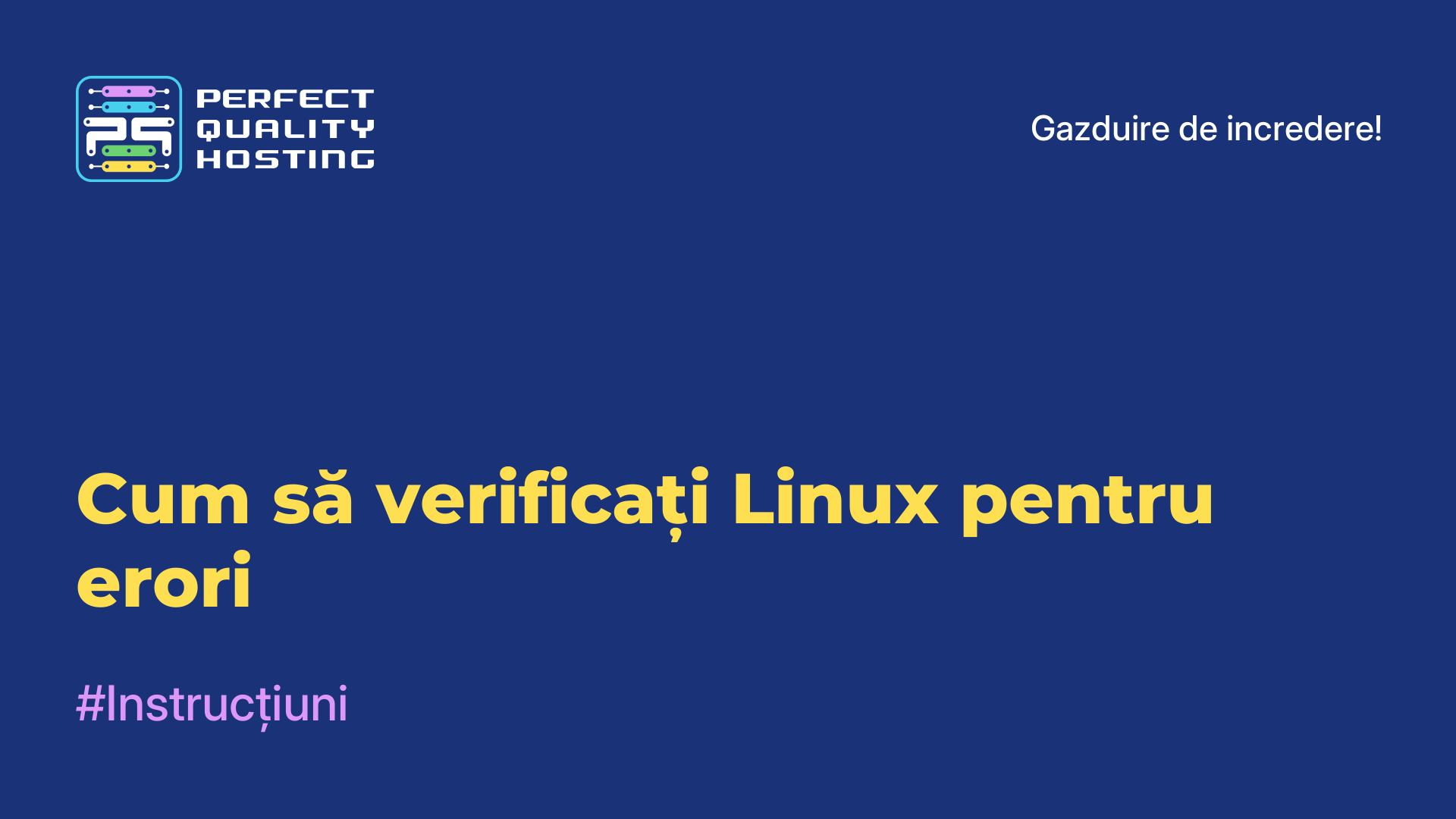 Cum să verificați Linux pentru erori