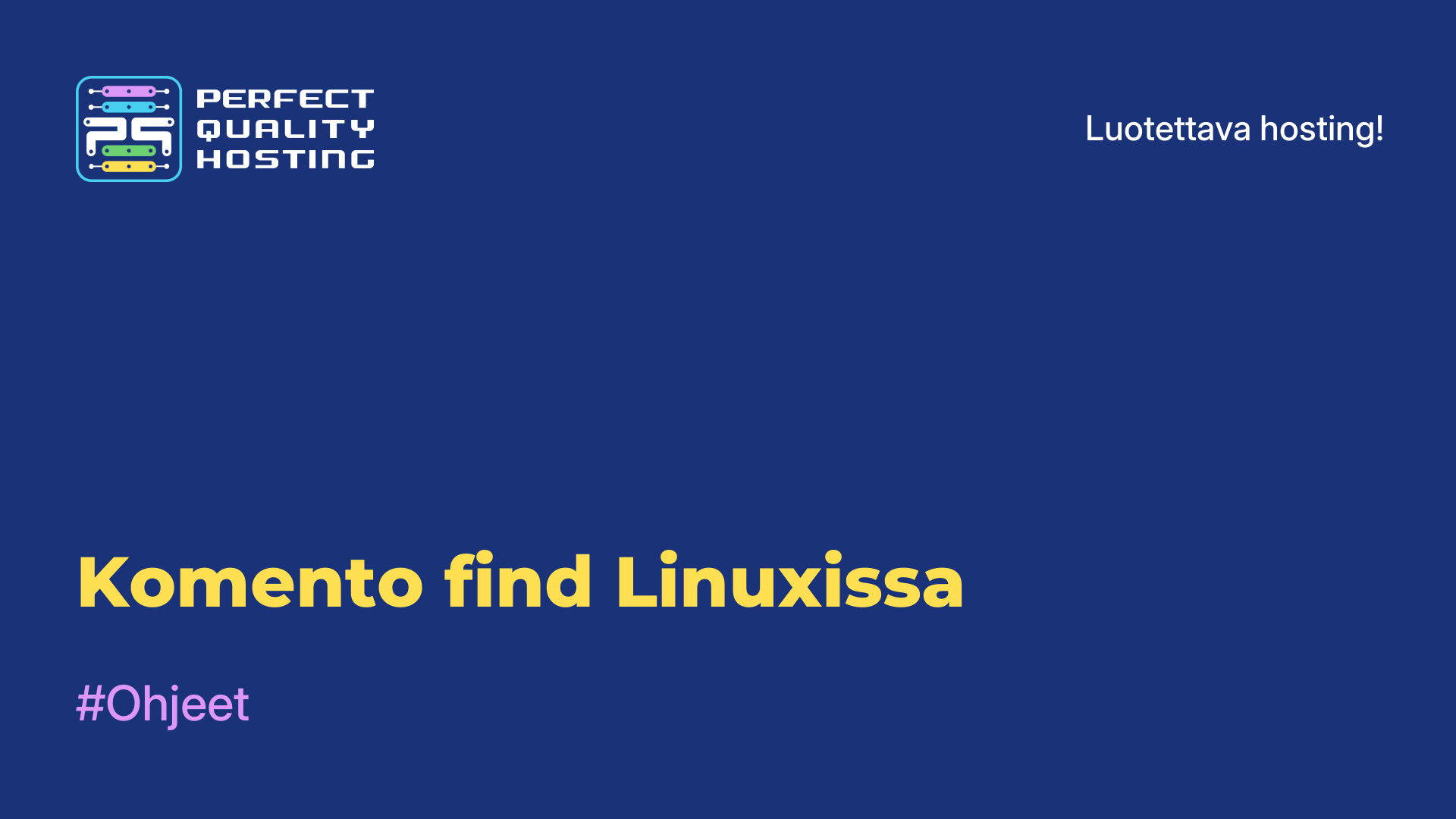 Komento find Linuxissa