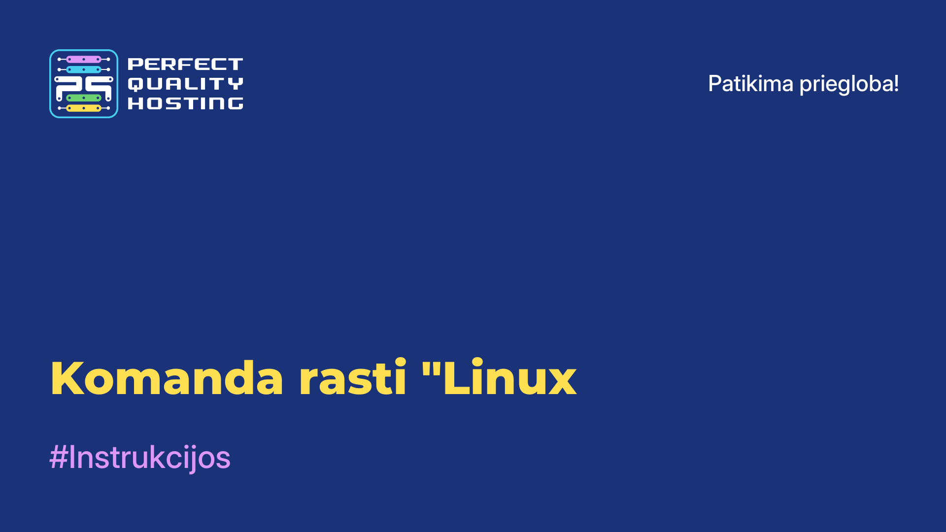 Komanda rasti "Linux