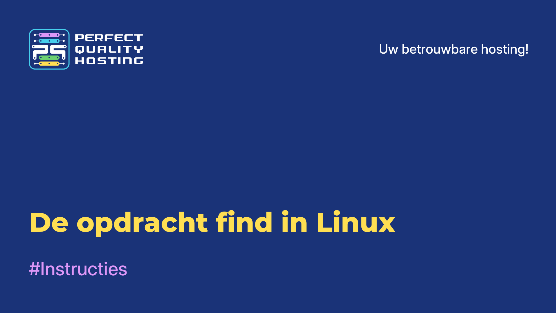 De opdracht find in Linux