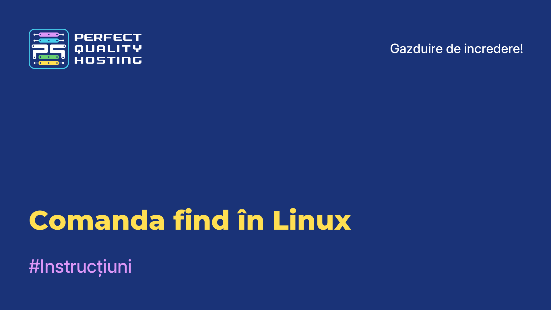 Comanda find în Linux