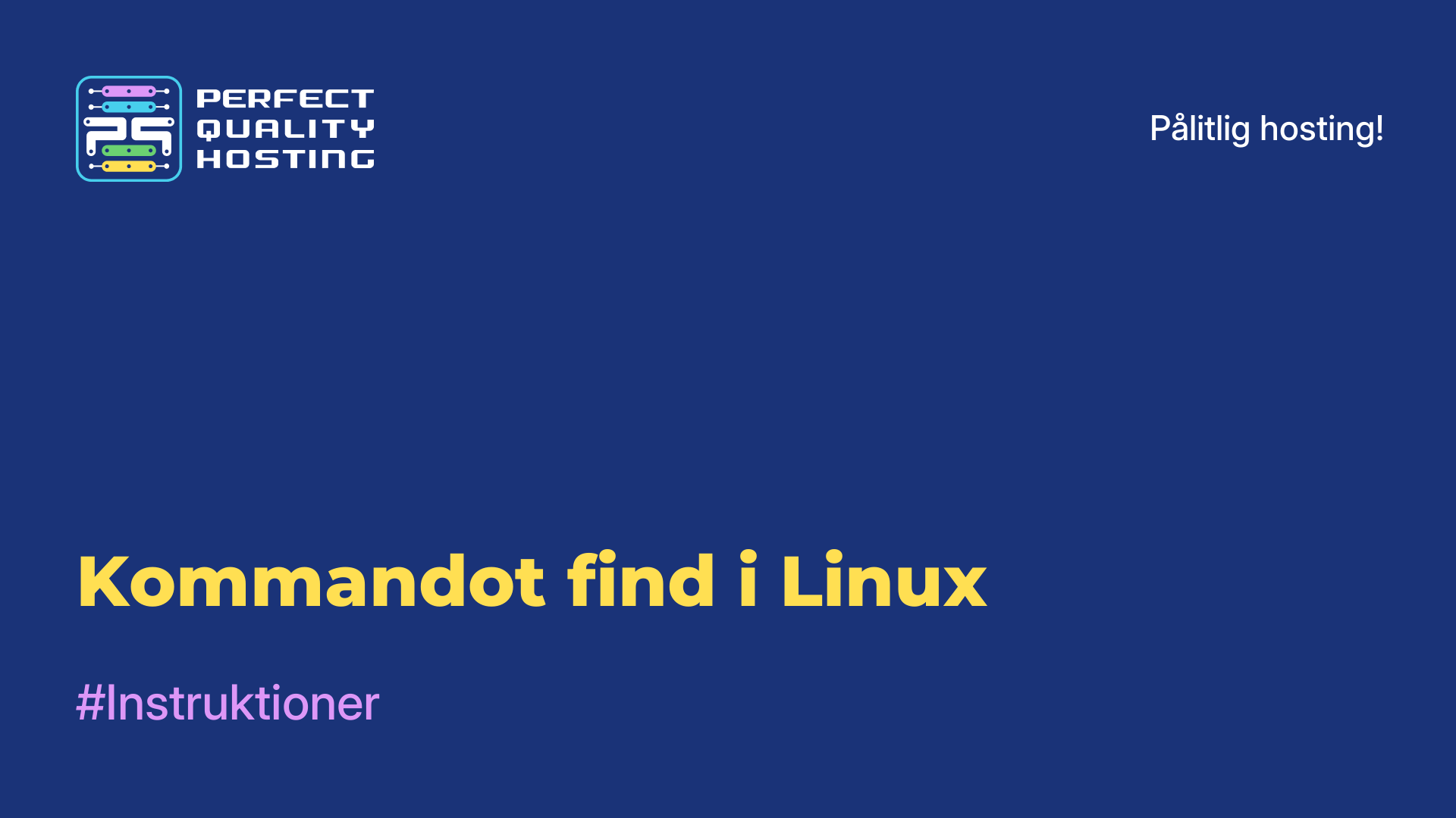 Kommandot find i Linux