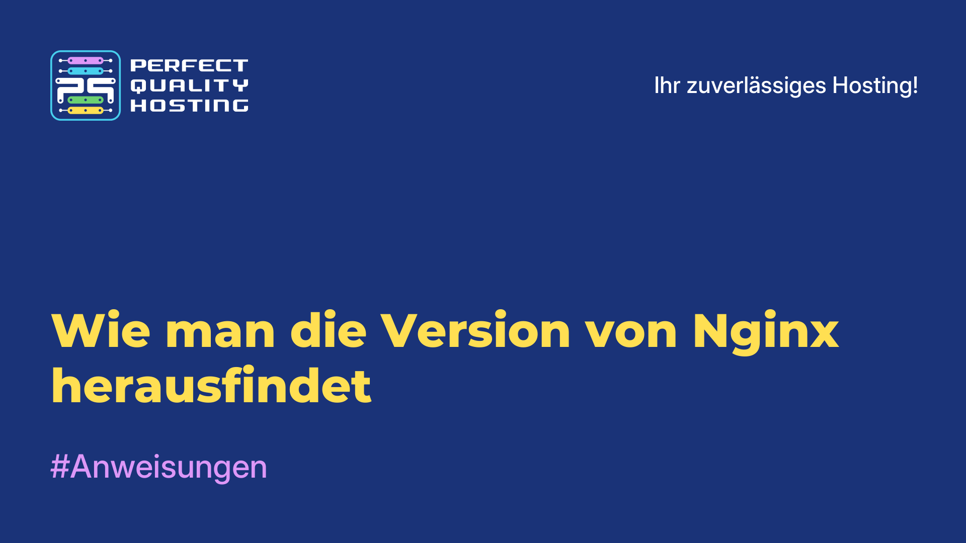 Wie man die Version von Nginx herausfindet