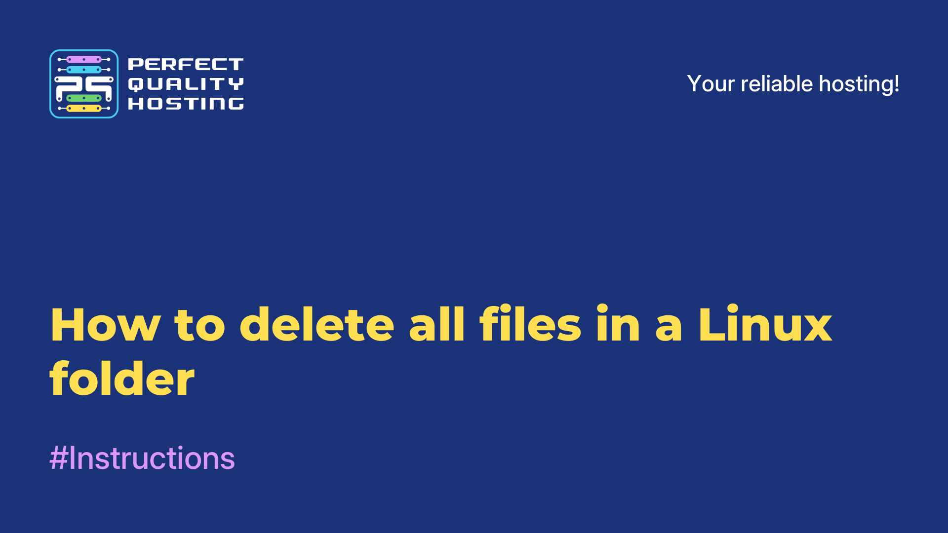 How to delete all files in a Linux folder