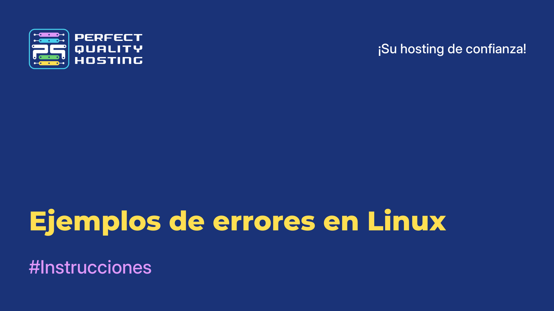 Ejemplos de errores en Linux