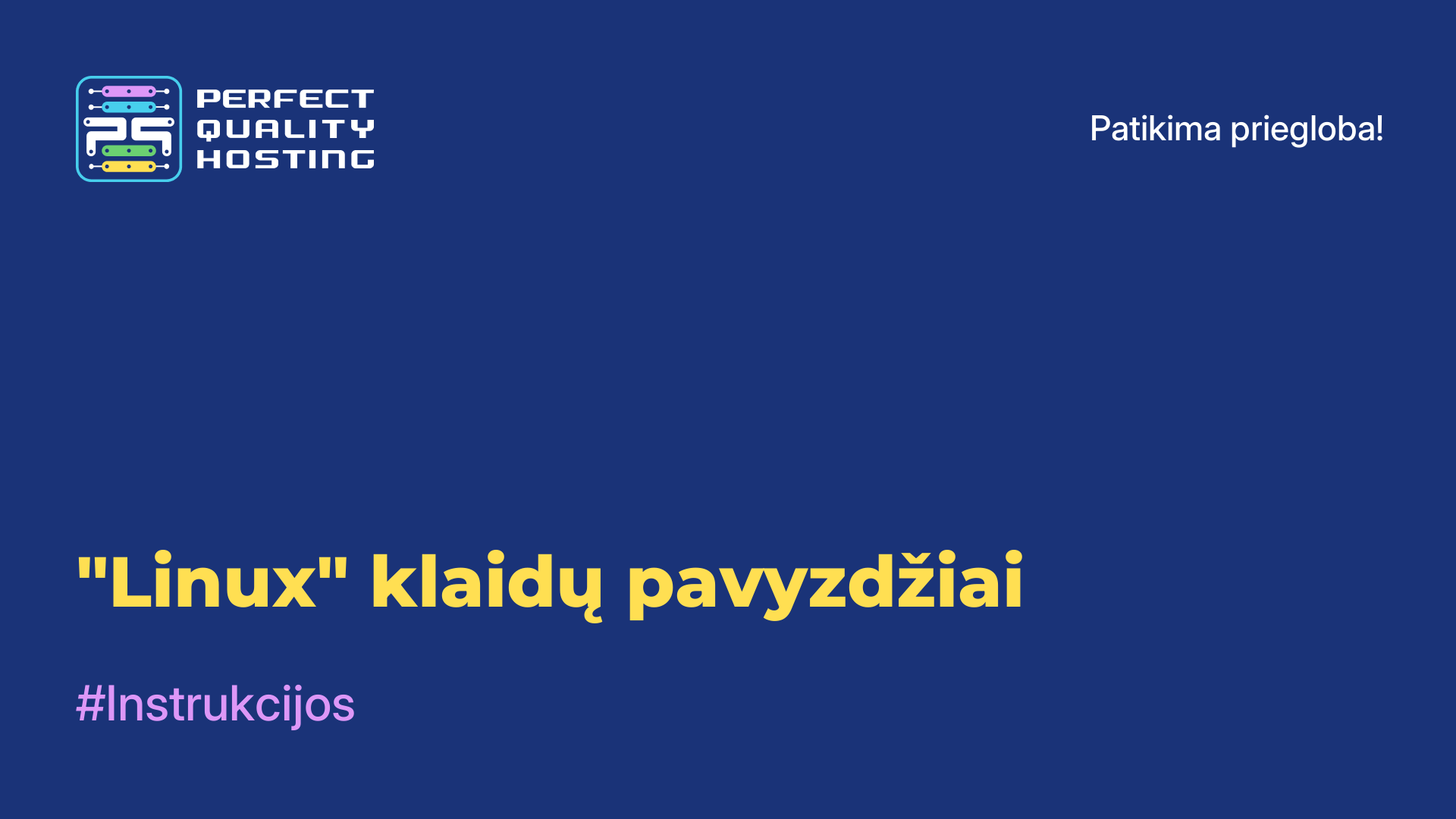 "Linux" klaidų pavyzdžiai