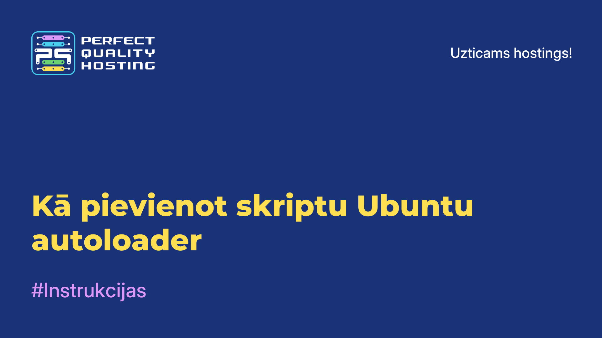 Kā pievienot skriptu Ubuntu autoloader