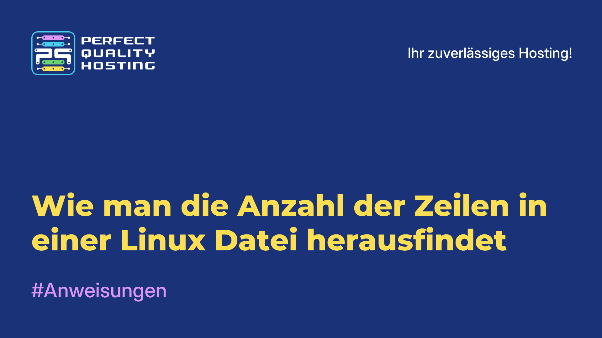 Wie man die Anzahl der Zeilen in einer Linux-Datei herausfindet