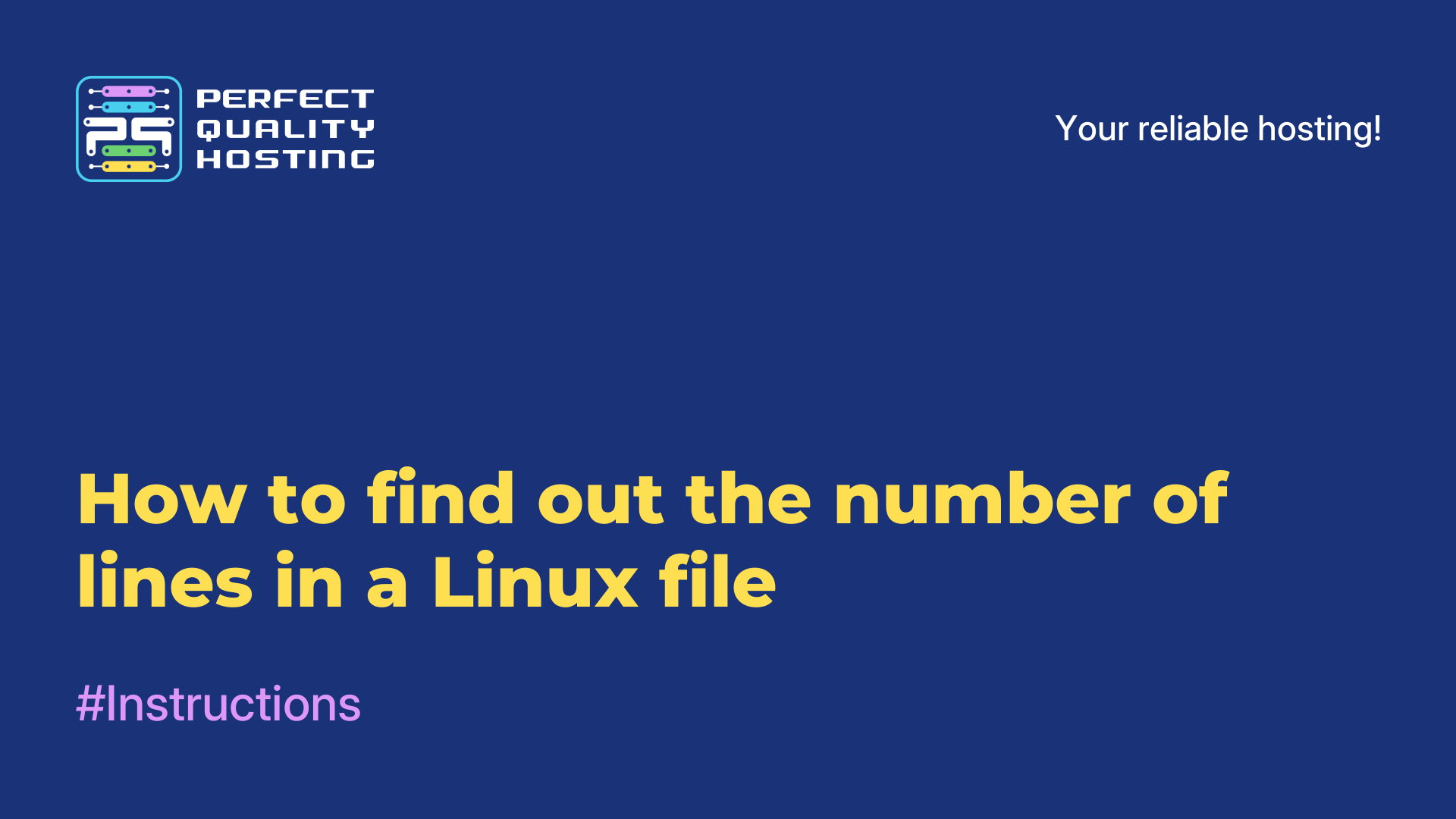 How to find out the number of lines in a Linux file