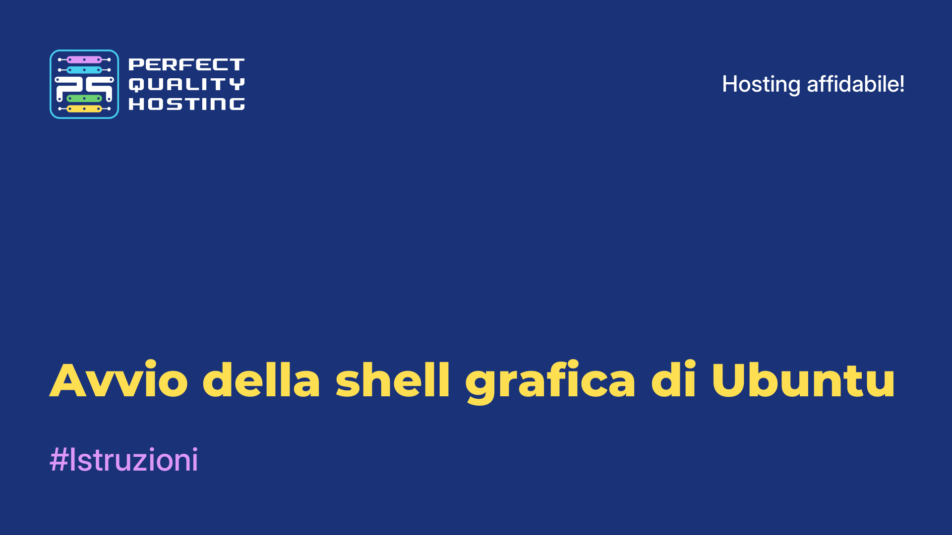 Avvio della shell grafica di Ubuntu