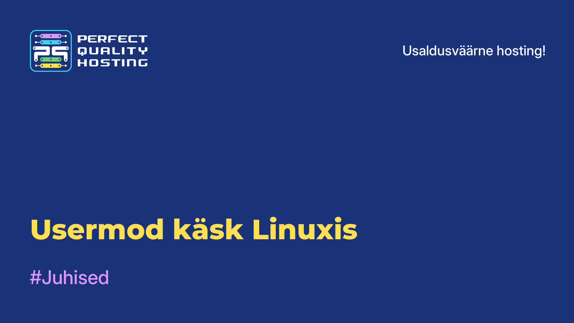 Usermod käsk Linuxis