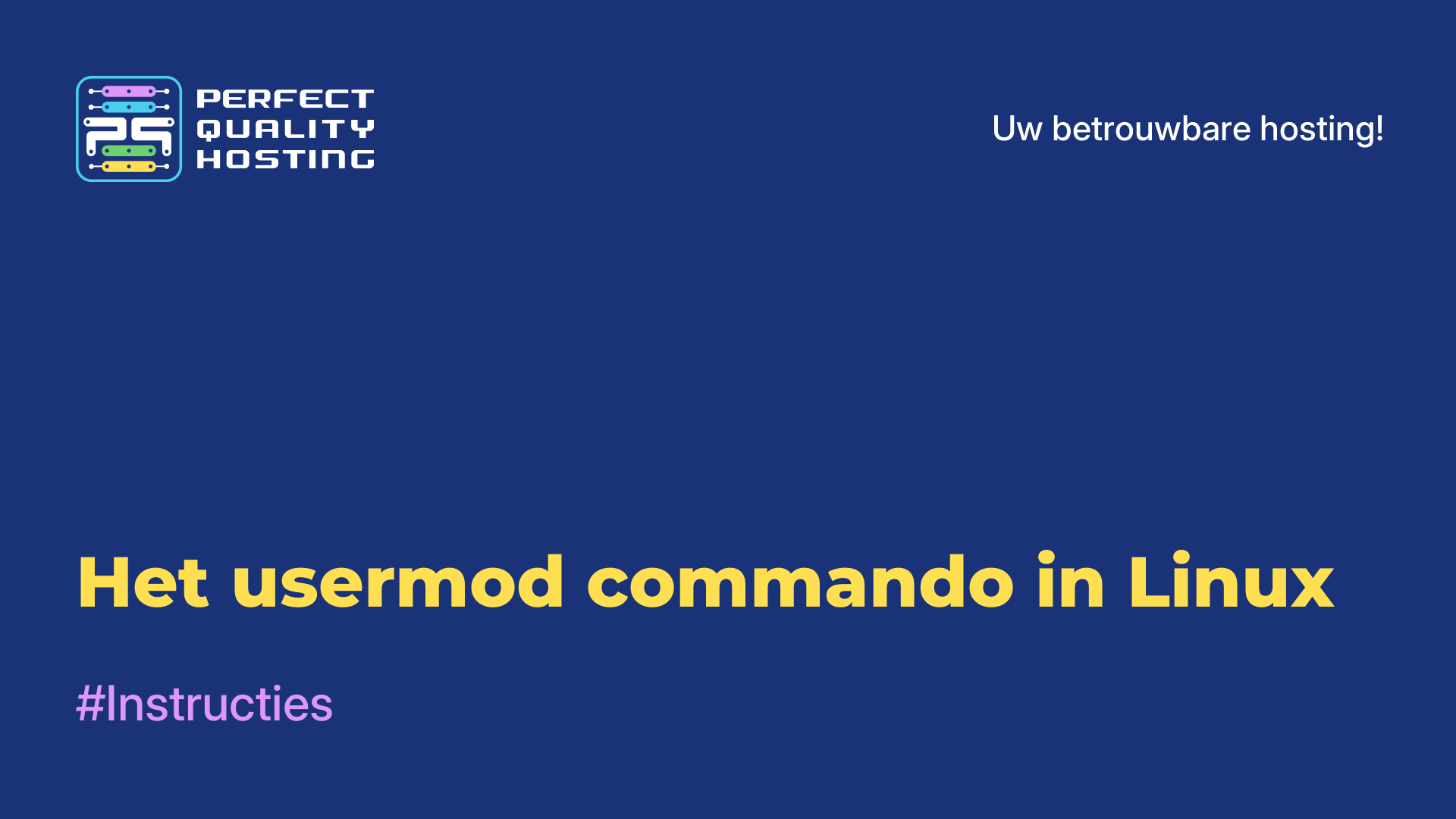 Het usermod commando in Linux