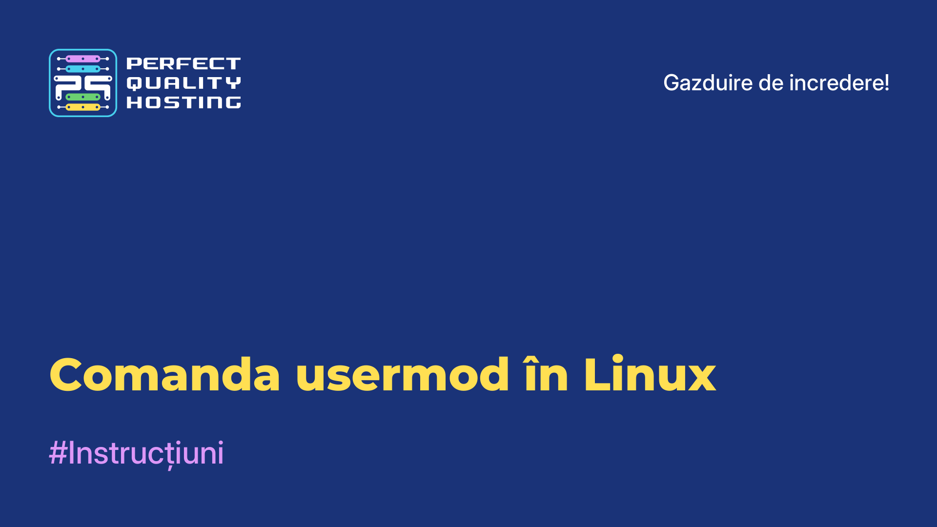 Comanda usermod în Linux