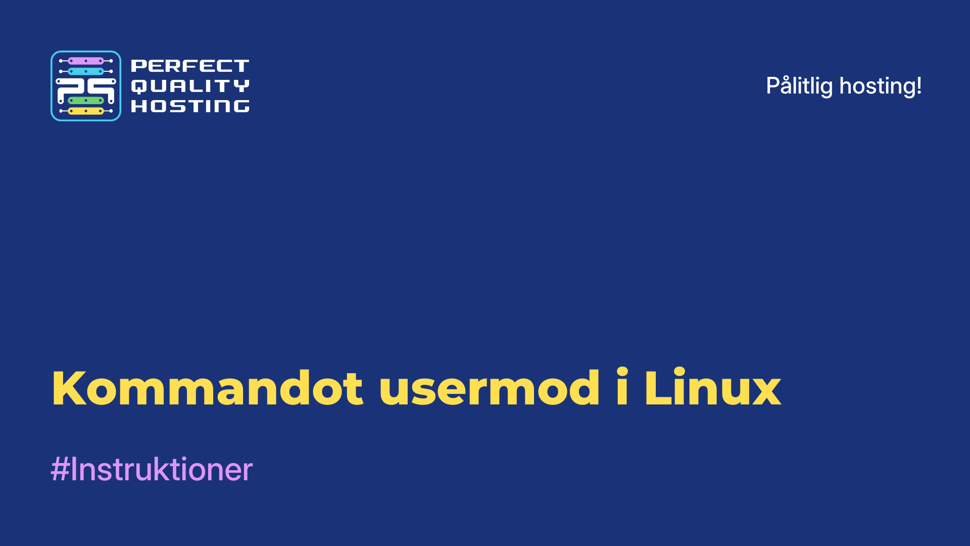 Kommandot usermod i Linux