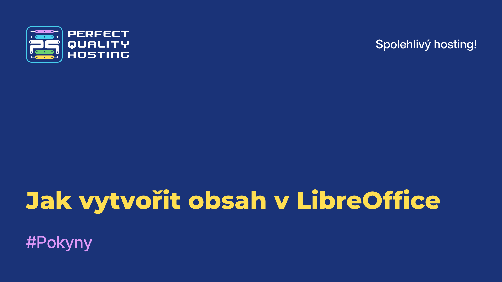 Jak vytvořit obsah v LibreOffice