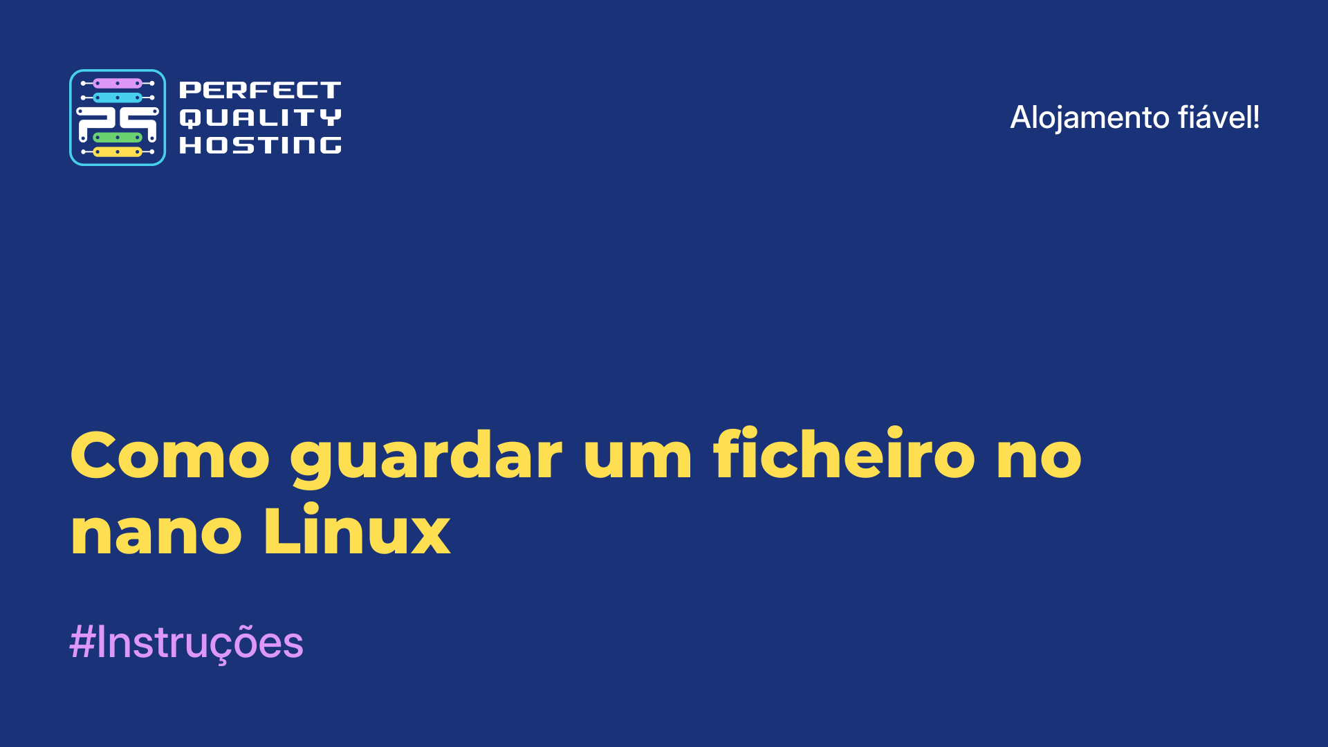 Como guardar um ficheiro no nano Linux