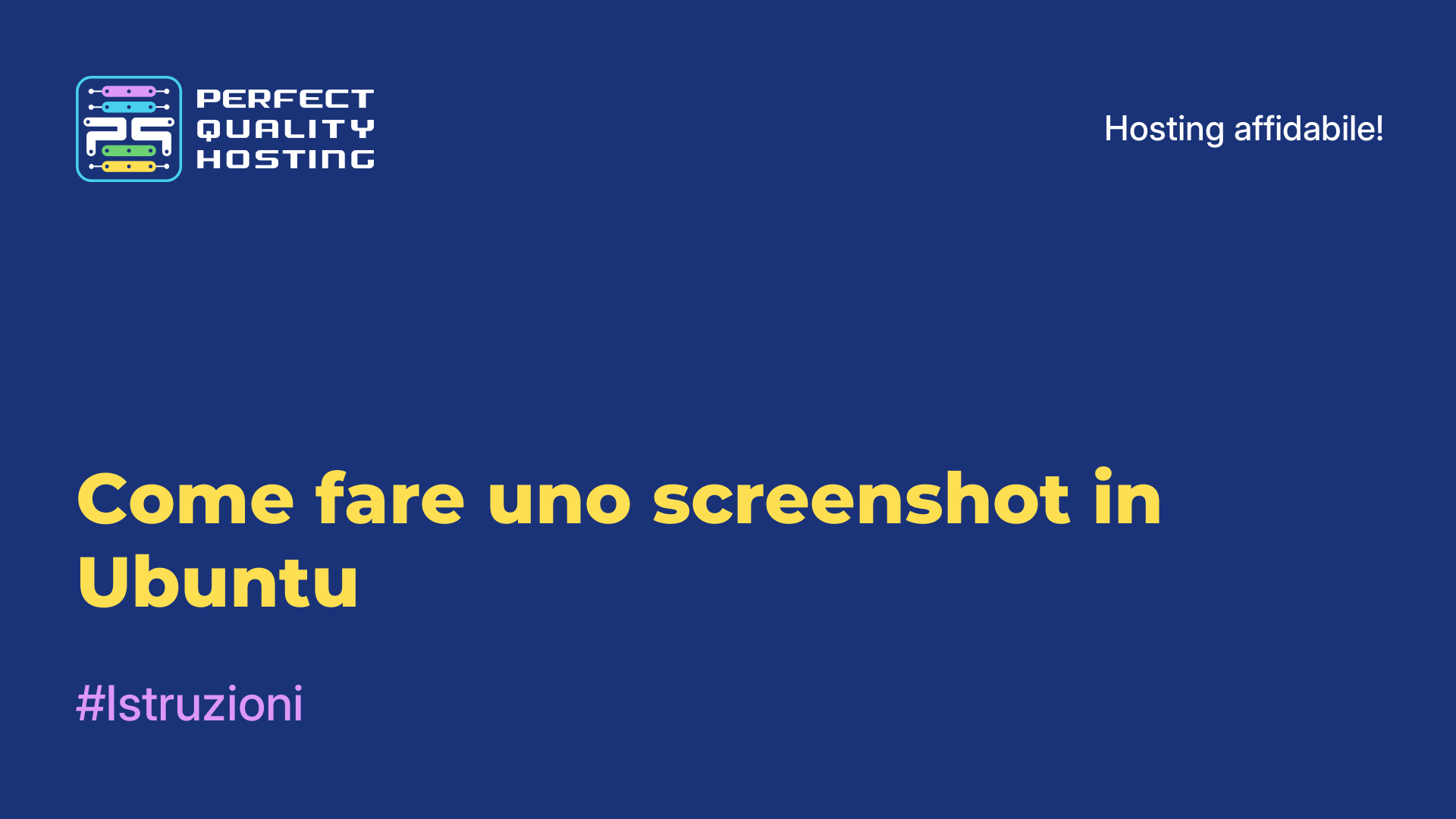 Come fare uno screenshot in Ubuntu