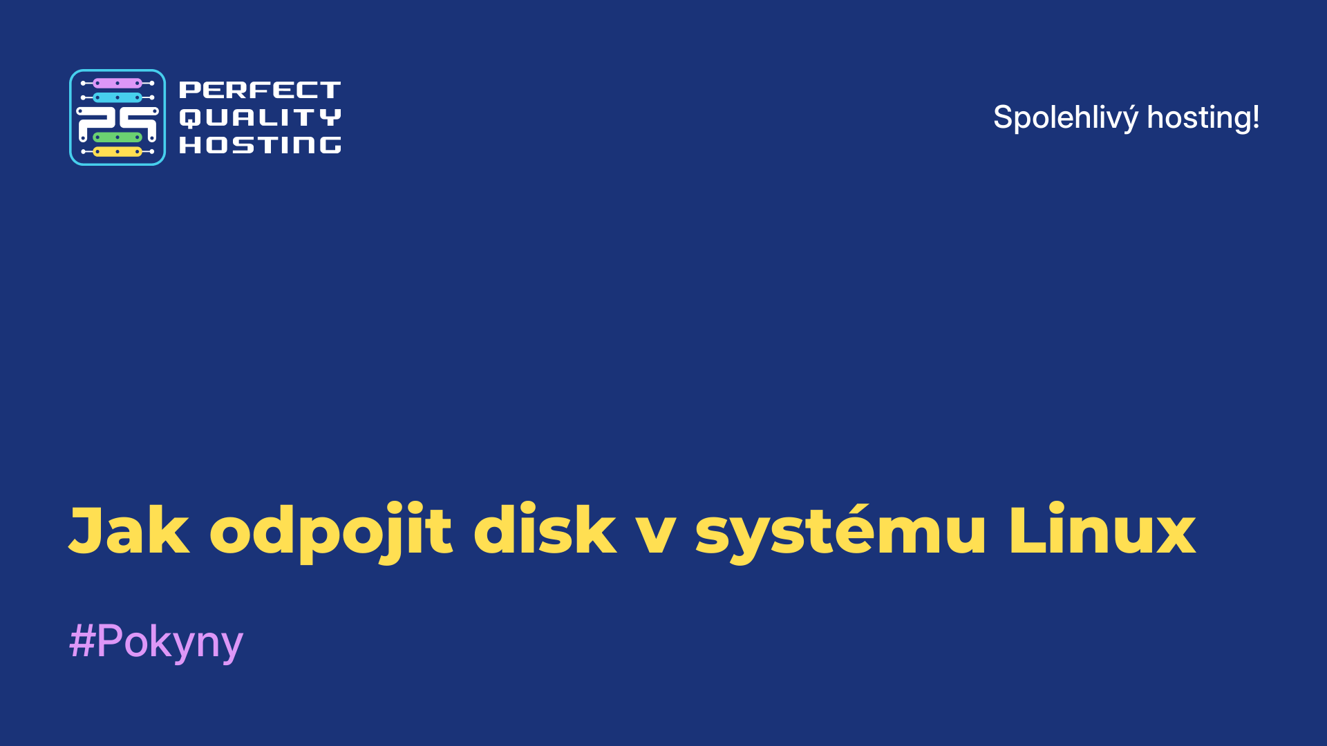 Jak odpojit disk v systému Linux