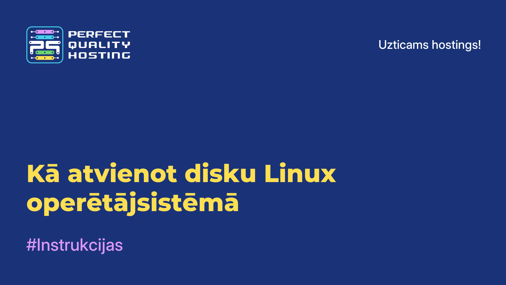 Kā atvienot disku Linux operētājsistēmā